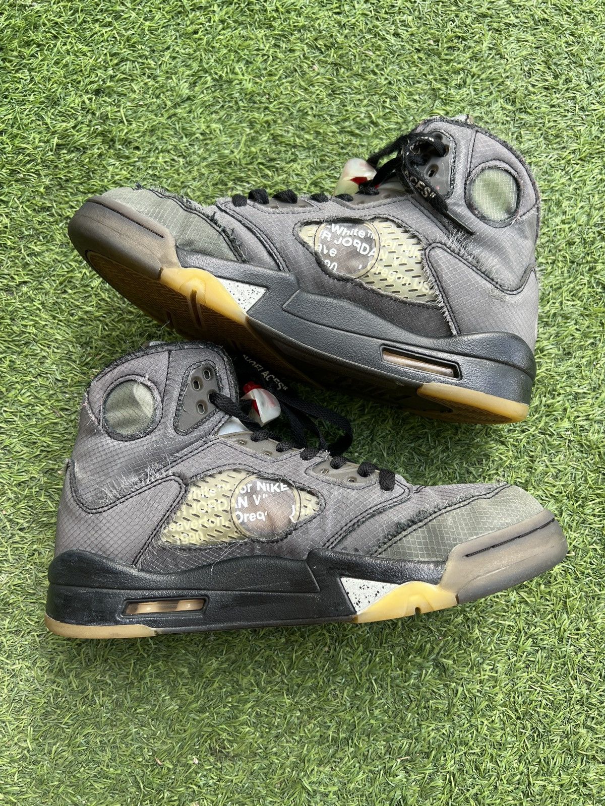 Jordan Brand × Off-White Nike OFF-WHITE x Air Jordan 5 Retro SP 'Muslin' CT8480-001 Size US 9.5 / EU 42-43 - 3 Thumbnail