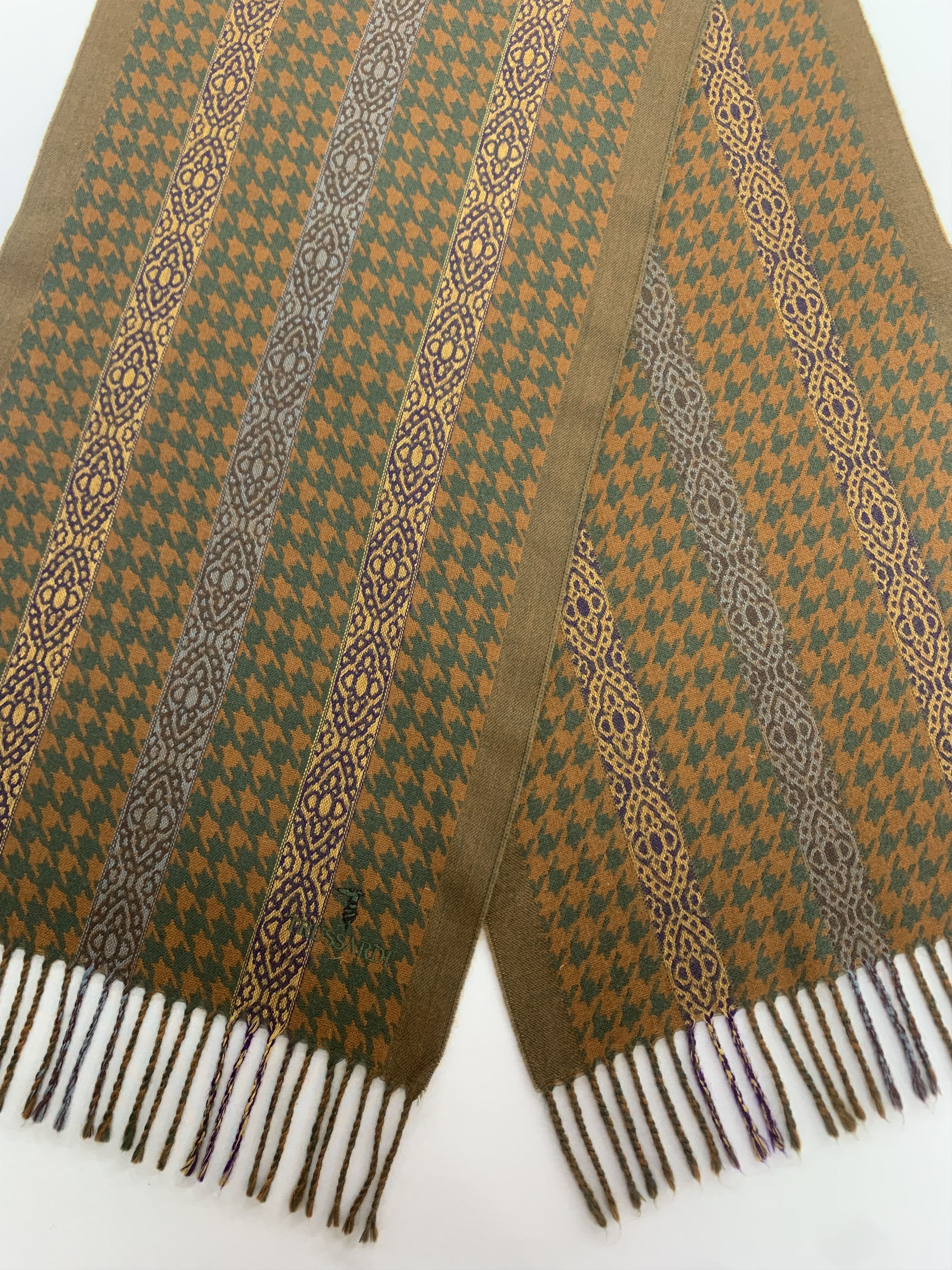 Trussardi Trussardi Scarf Wool Muffler Neck Wrap BL2069 Size ONE SIZE - 3 Thumbnail