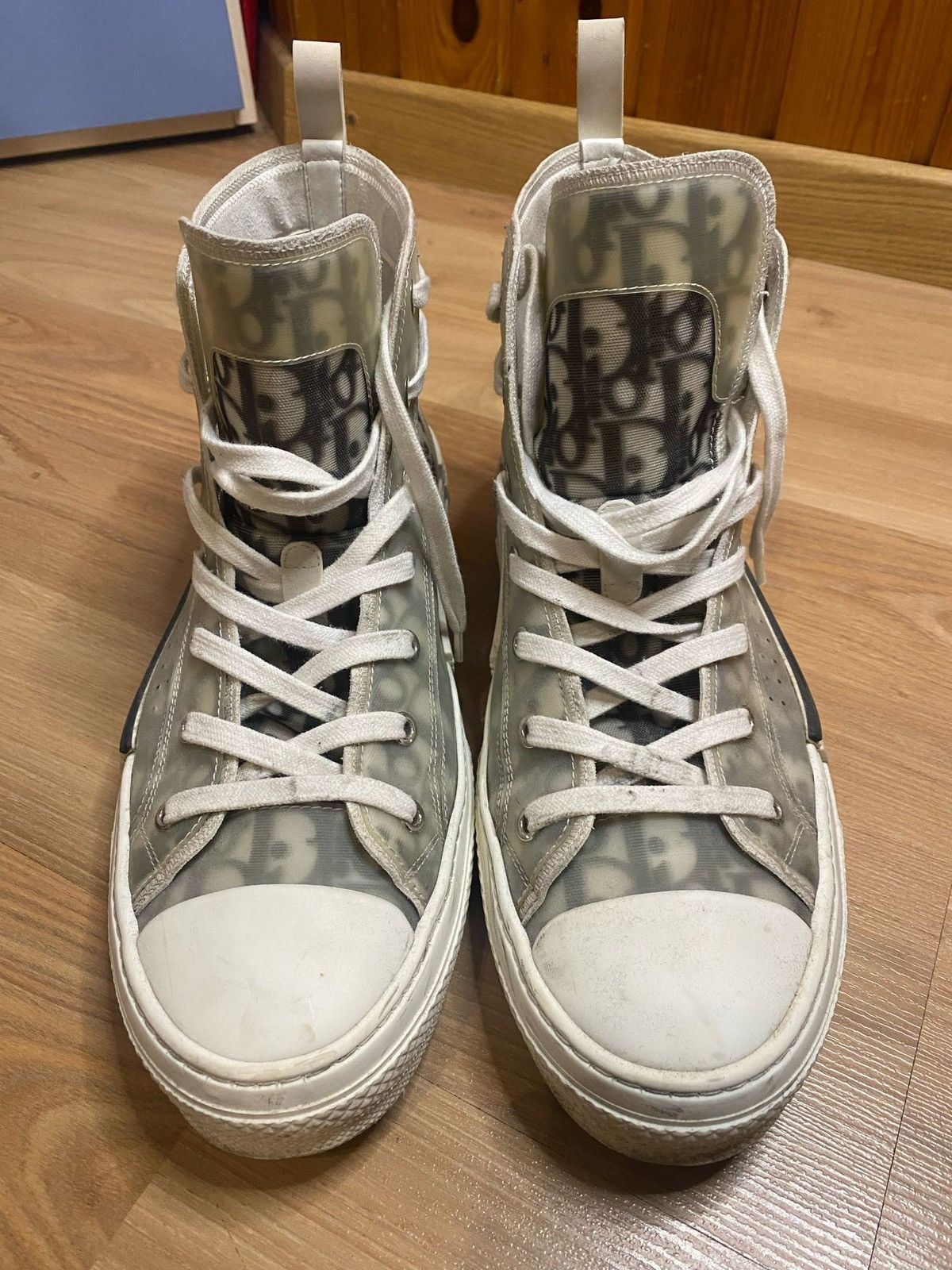 Dior Dior B23 Oblique High Top Sneakers Men’s Size US 9.5 / EU 42-43 - 3 Thumbnail