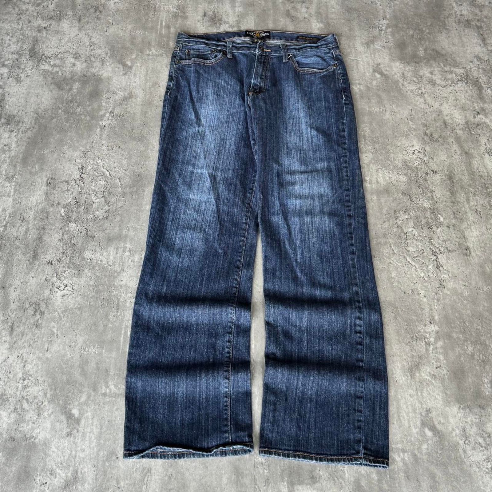 Lucky Brand × Vintage Vintage Y2K Lucky Brand Baggy Grunge Opium Denim Jeans Size US 34 / EU 50 - 1 Thumbnail