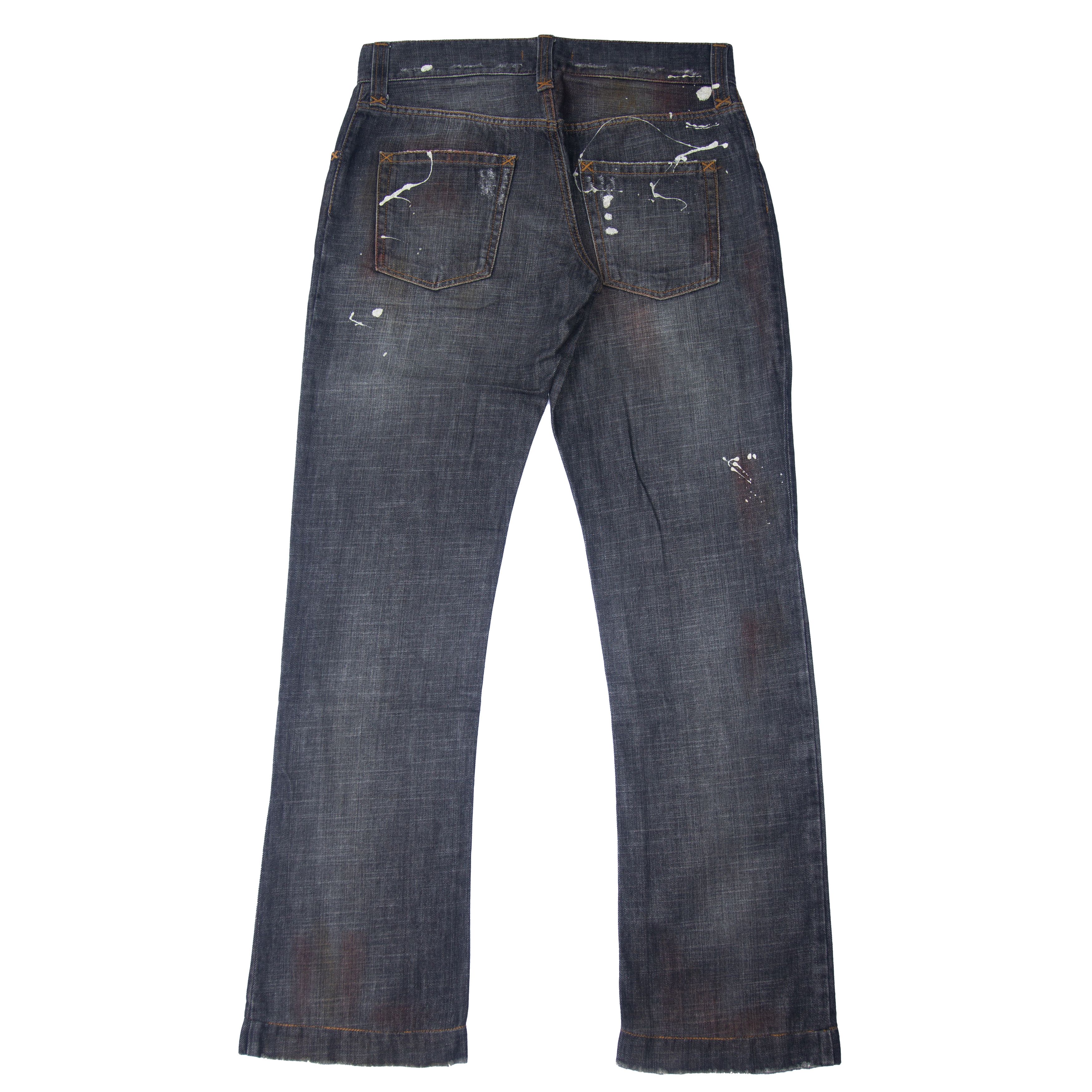 Dolce & Gabbana DnG Paint Splatter Jeans Size US 32 / EU 48 - 2 Thumbnail
