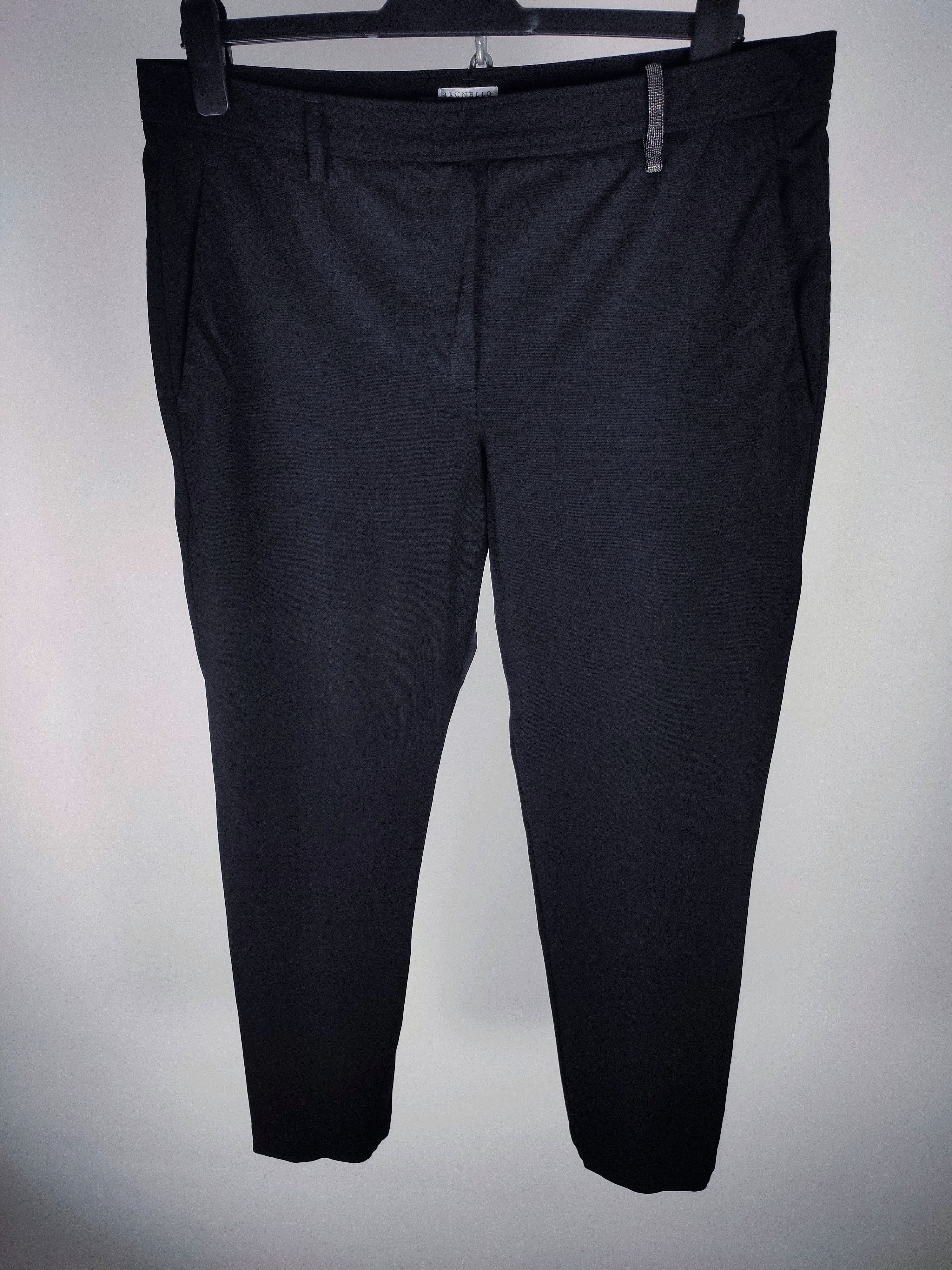 Brunello Cucinelli Brunello Cucinelli Monolithic Chain Wool Trousers Pants Size 34" / US 12 / IT 48 - 2 Thumbnail