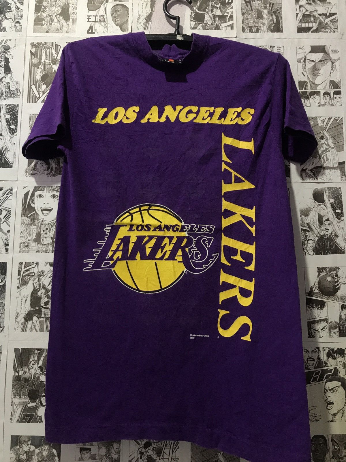 NBA × Vintage Vintage L.A. Lakers NBA 1991 T-Shirt Size M Size US M / EU 48-50 / 2 - 2 Thumbnail