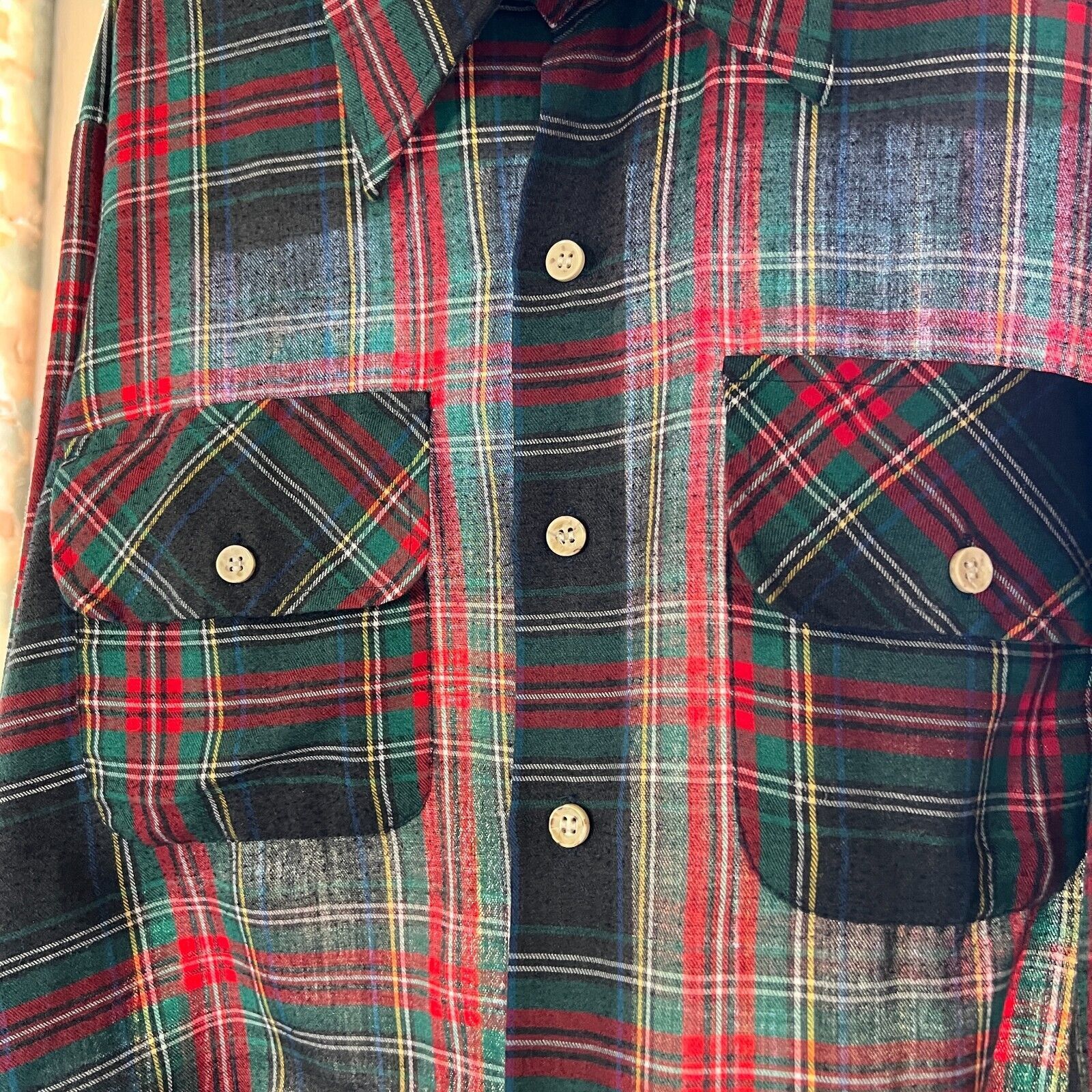 Original Montgomery Vintage Montgomery Ward Men's Flannel Shirt 16-16.5 Size L Size US L / EU 52-54 / 3 - 5 Thumbnail