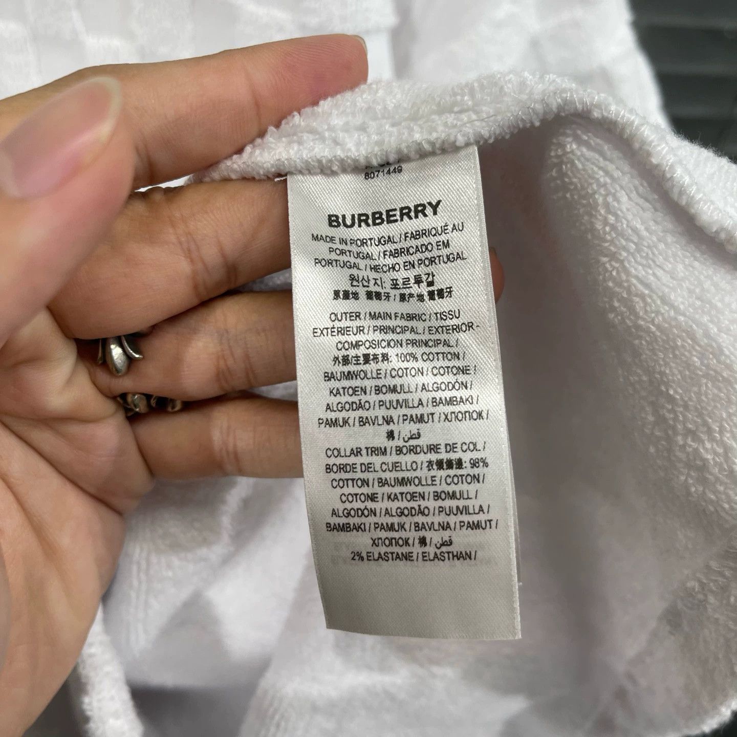 Burberry Burberry Towel Check Small Leather Tab SS L 99 New Size US L / EU 52-54 / 3 - 5 Thumbnail