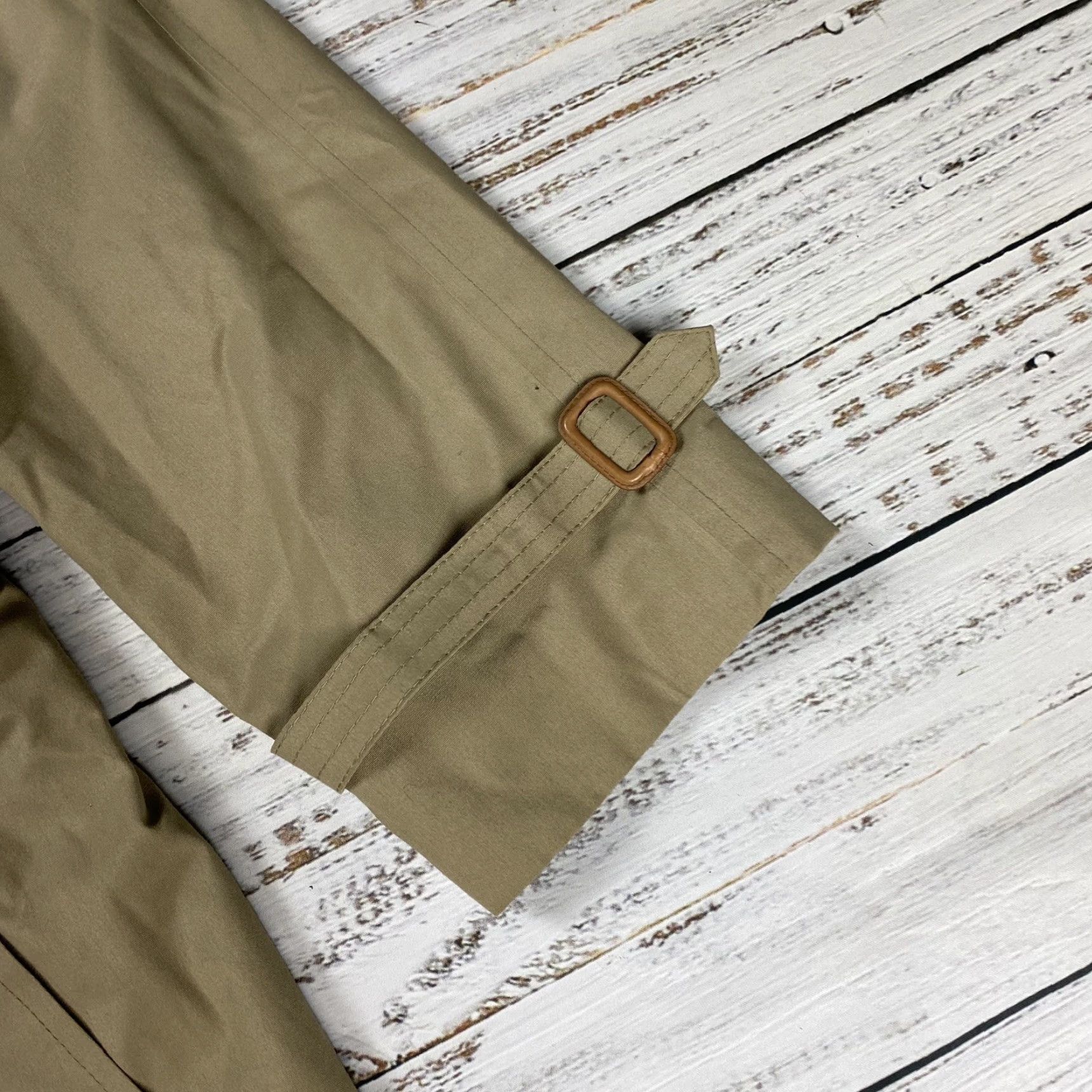 Brooks Brothers VINTAGE Brooks Brothers Trench Coat Wool Lining Removable Collar Beige 40R Mens Long Coat Size US XXS / EU 40 - 5 Thumbnail