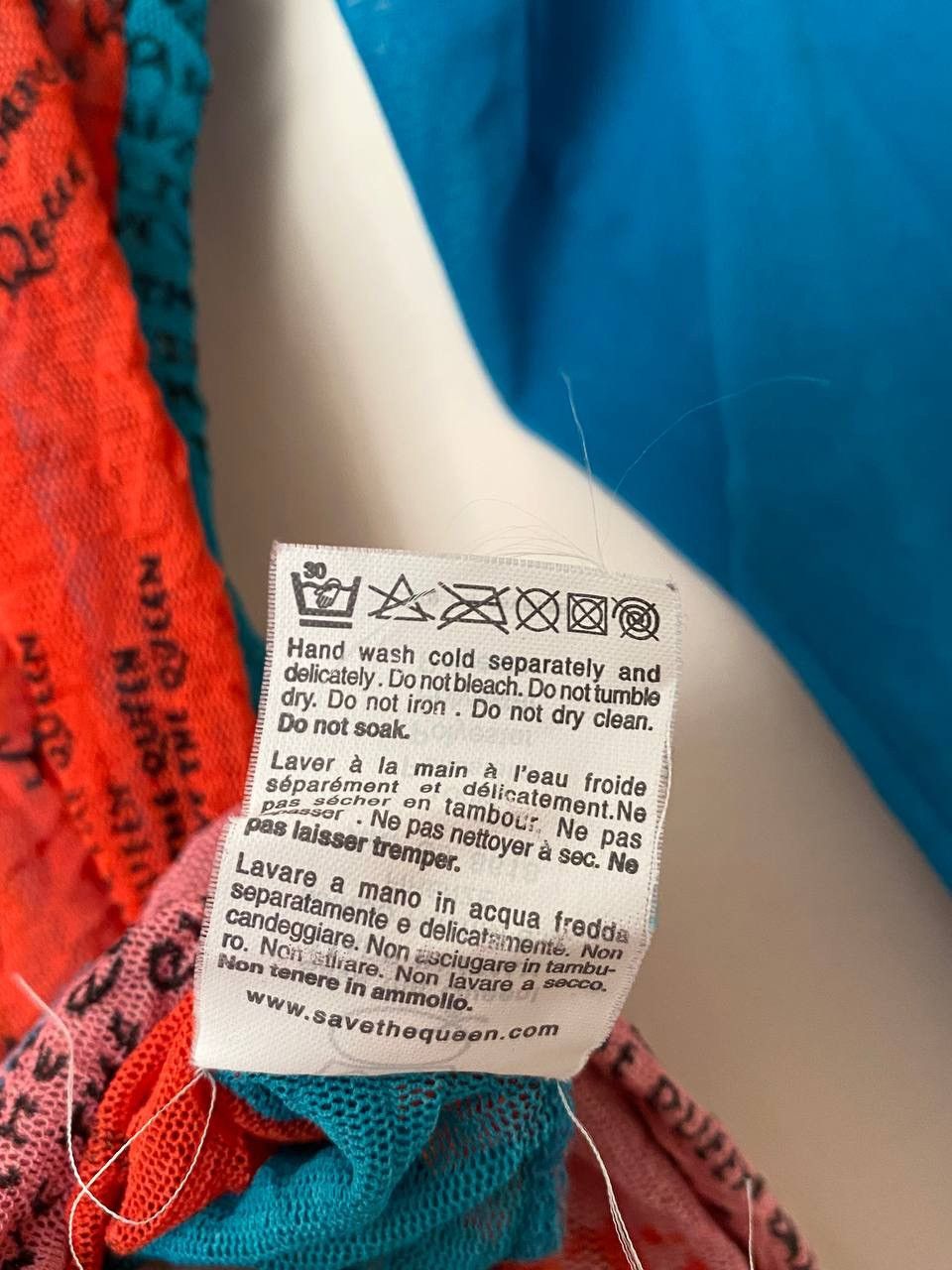 Japanese Brand Save The Queen Mesh Shoulder Off Multicolor Top y2k Size L Size L / US 10 / IT 46 - 9 Thumbnail