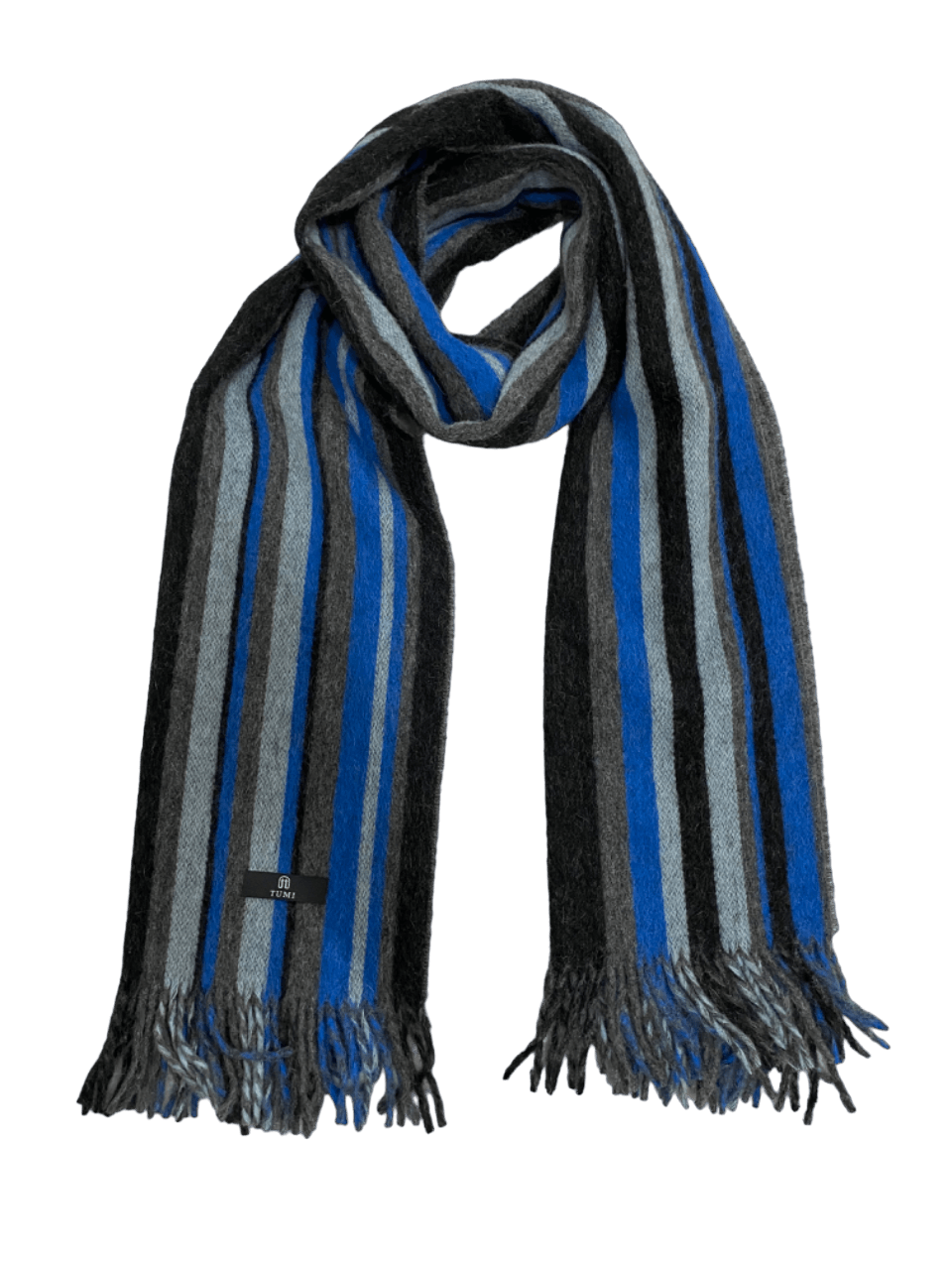 Tumi Tumi Stripped Wool Cashmere Scarf Muffler Size ONE SIZE - 2 Thumbnail