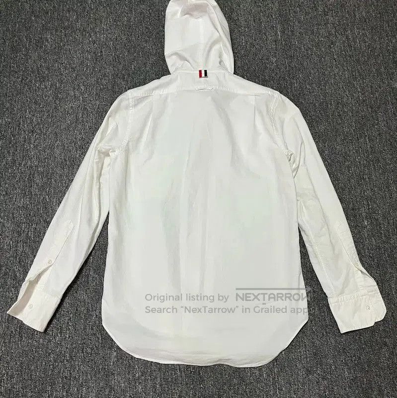 Thom Browne Thom Browne Men's White Hoodie Button-Up Shirt . Size US M / EU 48-50 / 2 - 2 Thumbnail