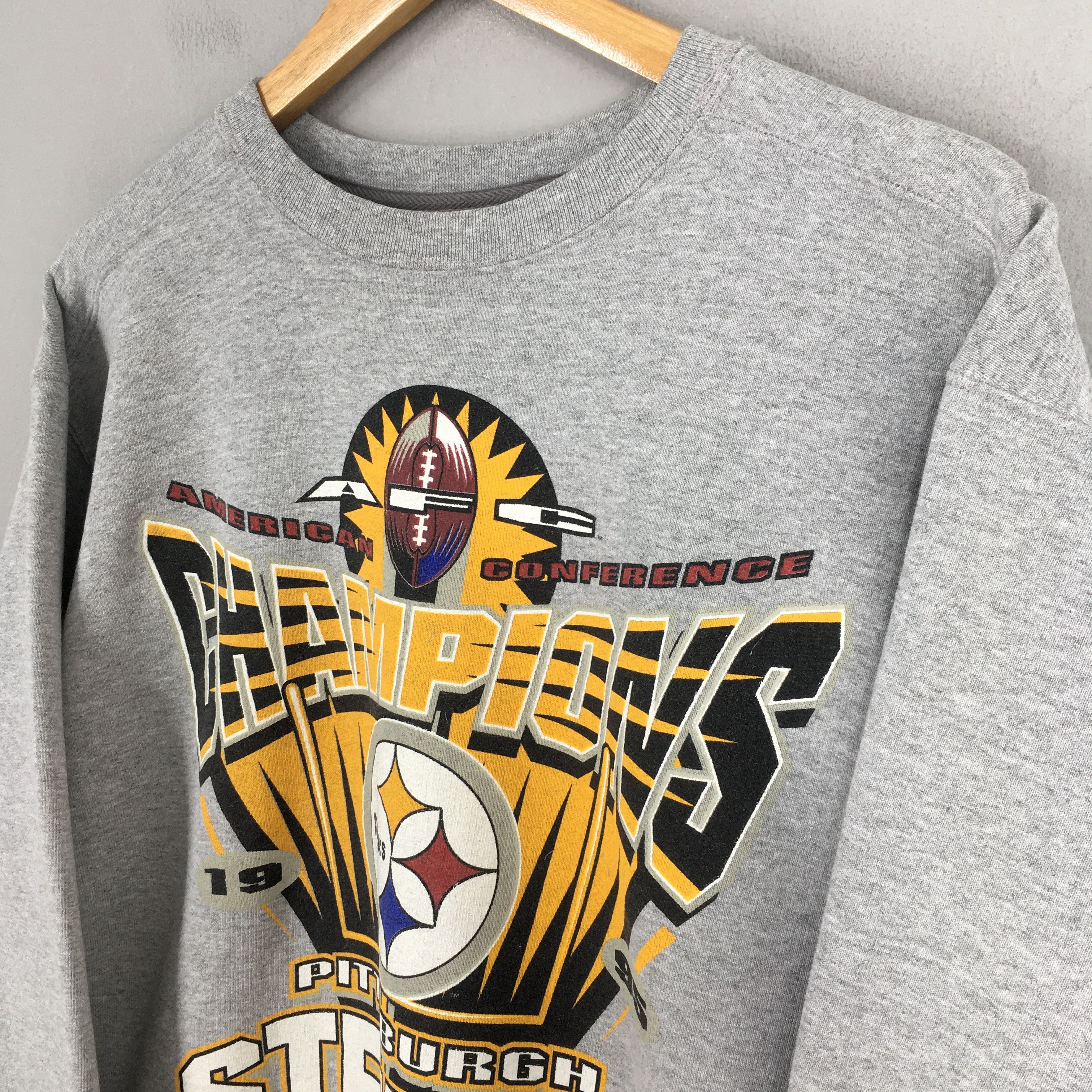 NFL × Vintage Vintage Pittsburgh Steelers NFL Rugby Sweater Medium Size US M / EU 48-50 / 2 - 3 Thumbnail