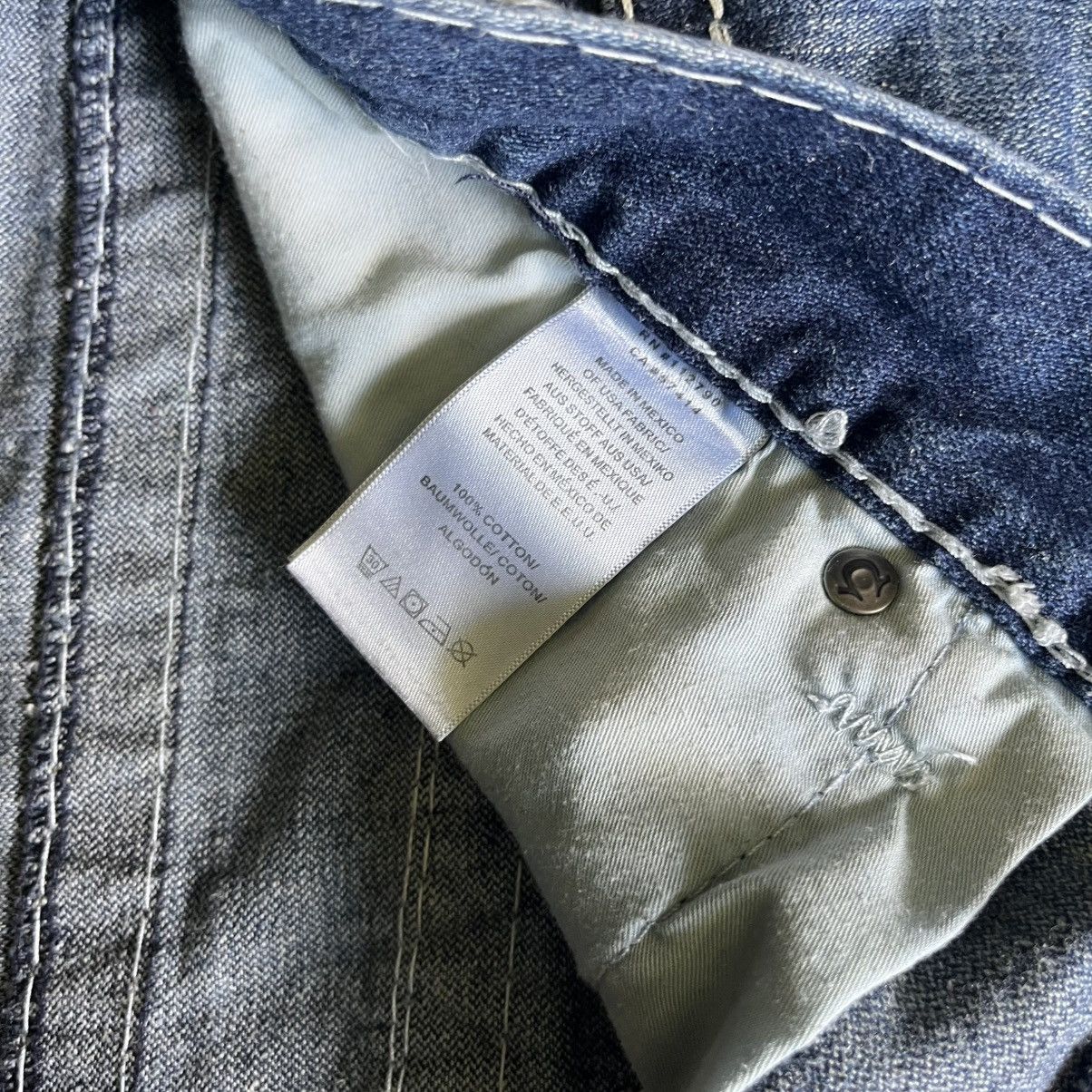 True Religion × Vintage Vintage 2000s True Religion Super T Ricky Denim Jeans 40x33 Size US 40 / EU 56 - 9 Thumbnail