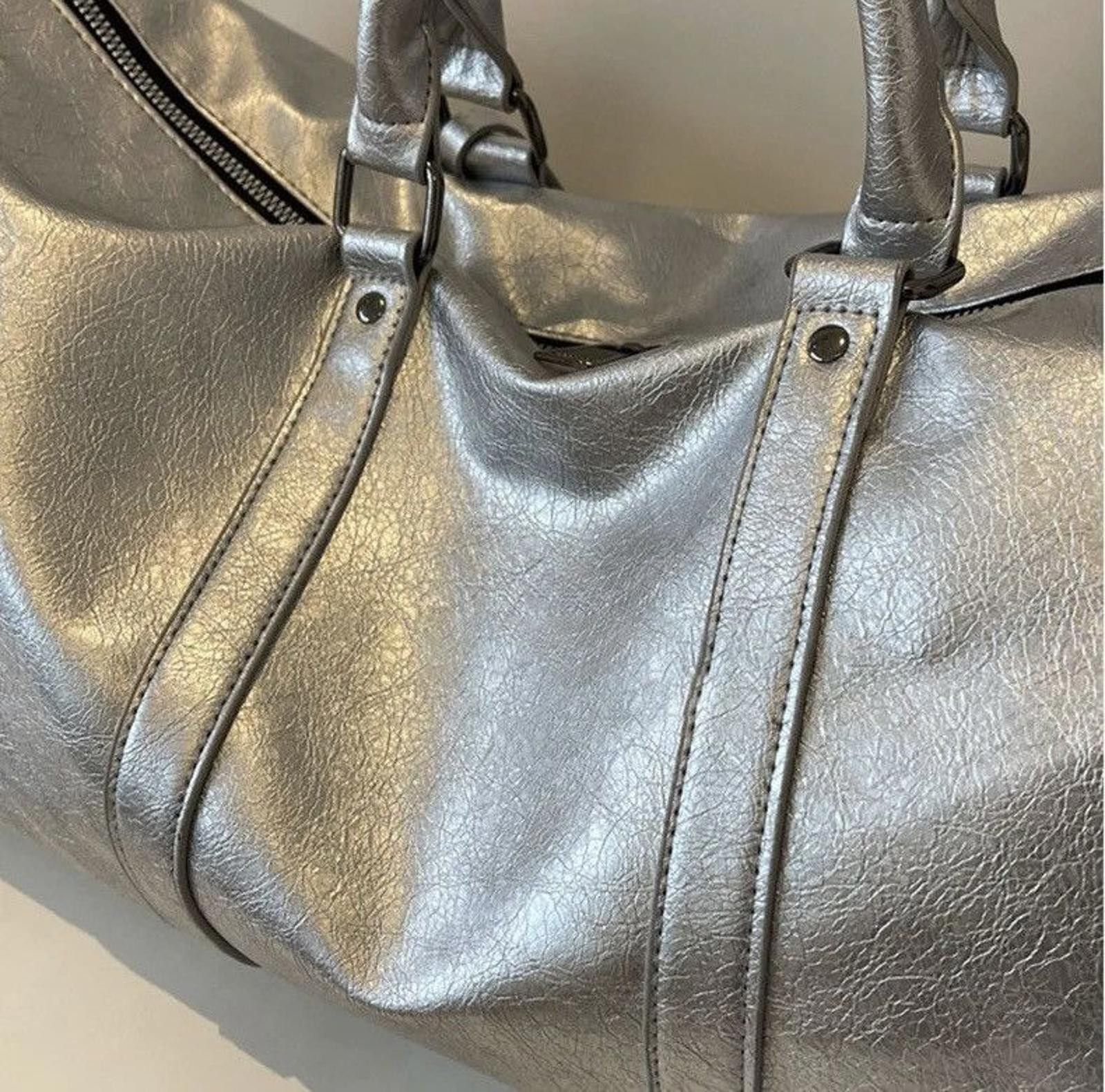 Leather PU Leather Fitness Travel Bag Large Capacity Size ONE SIZE - 5 Thumbnail