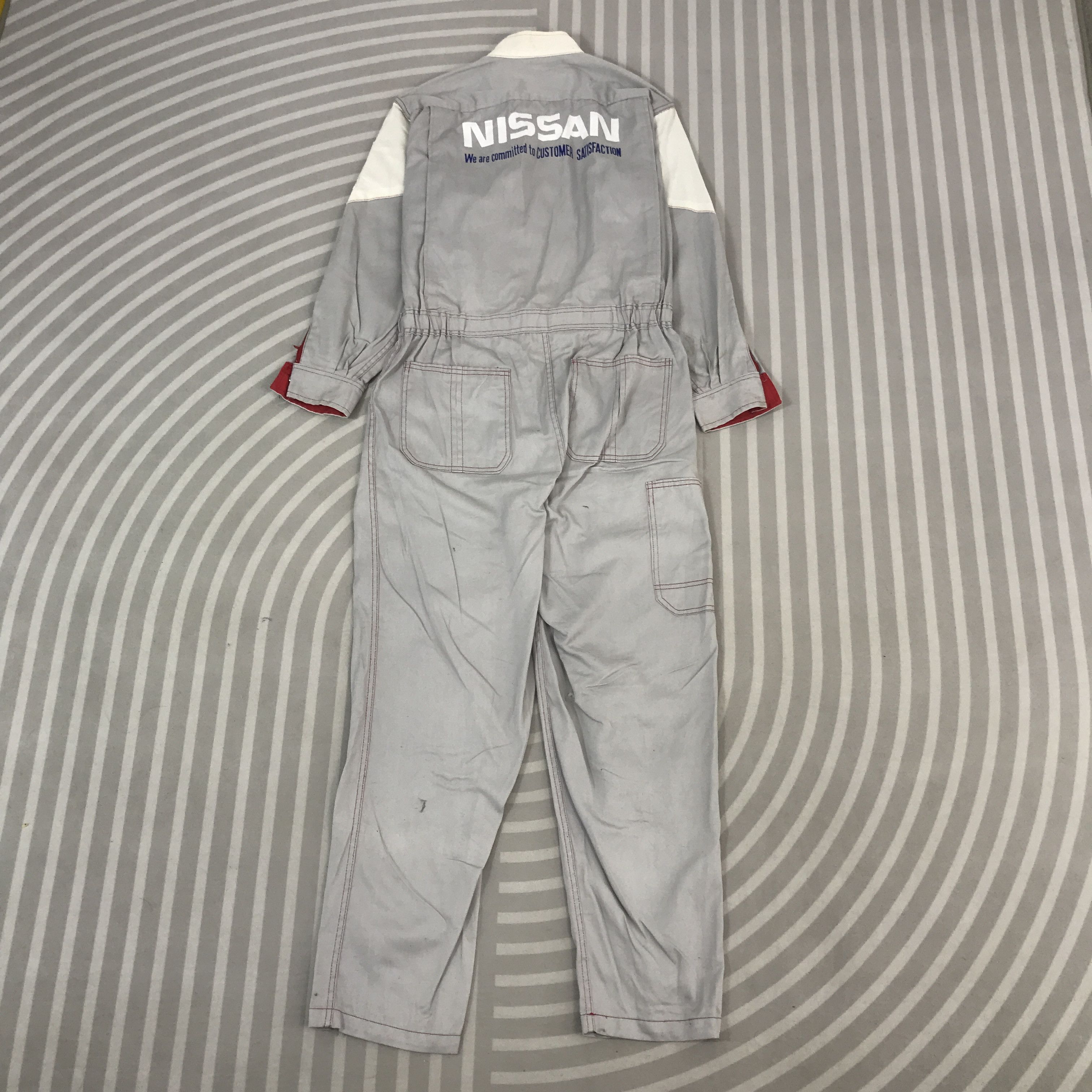 Sports Specialties Vintage Nissan Racing japan Overall Jacket K66B6 Size US M / EU 48-50 / 2 - 2 Thumbnail