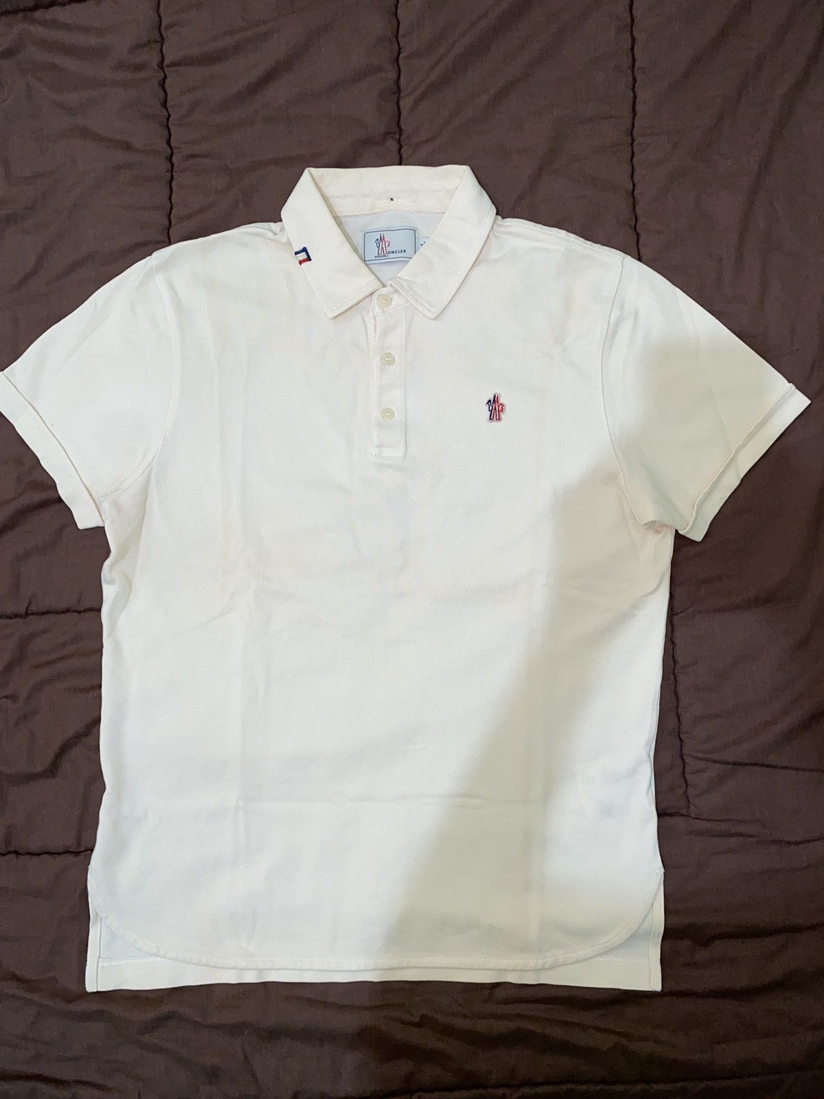 Moncler Grenoble Moncler grenoble off white polo Size US L / EU 52-54 / 3 - 2 Thumbnail