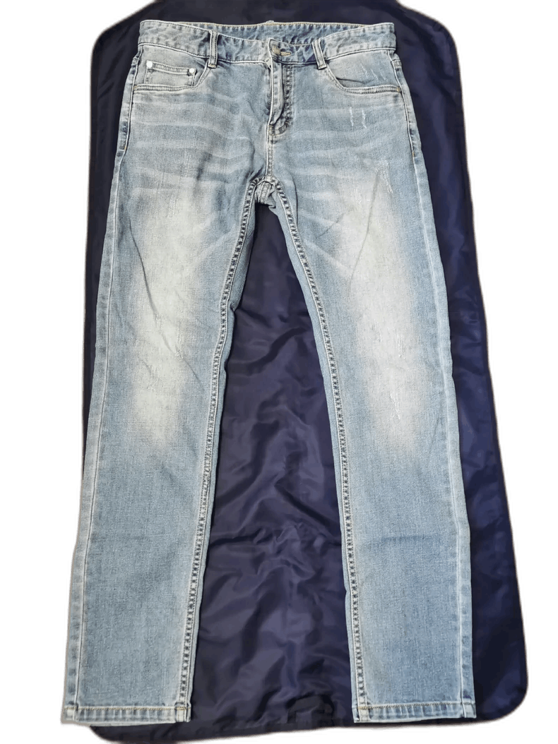 Maison MIHARA YASUHIRO Degaia Distressed Light Wash Jeans Size US 33 - 1 Thumbnail