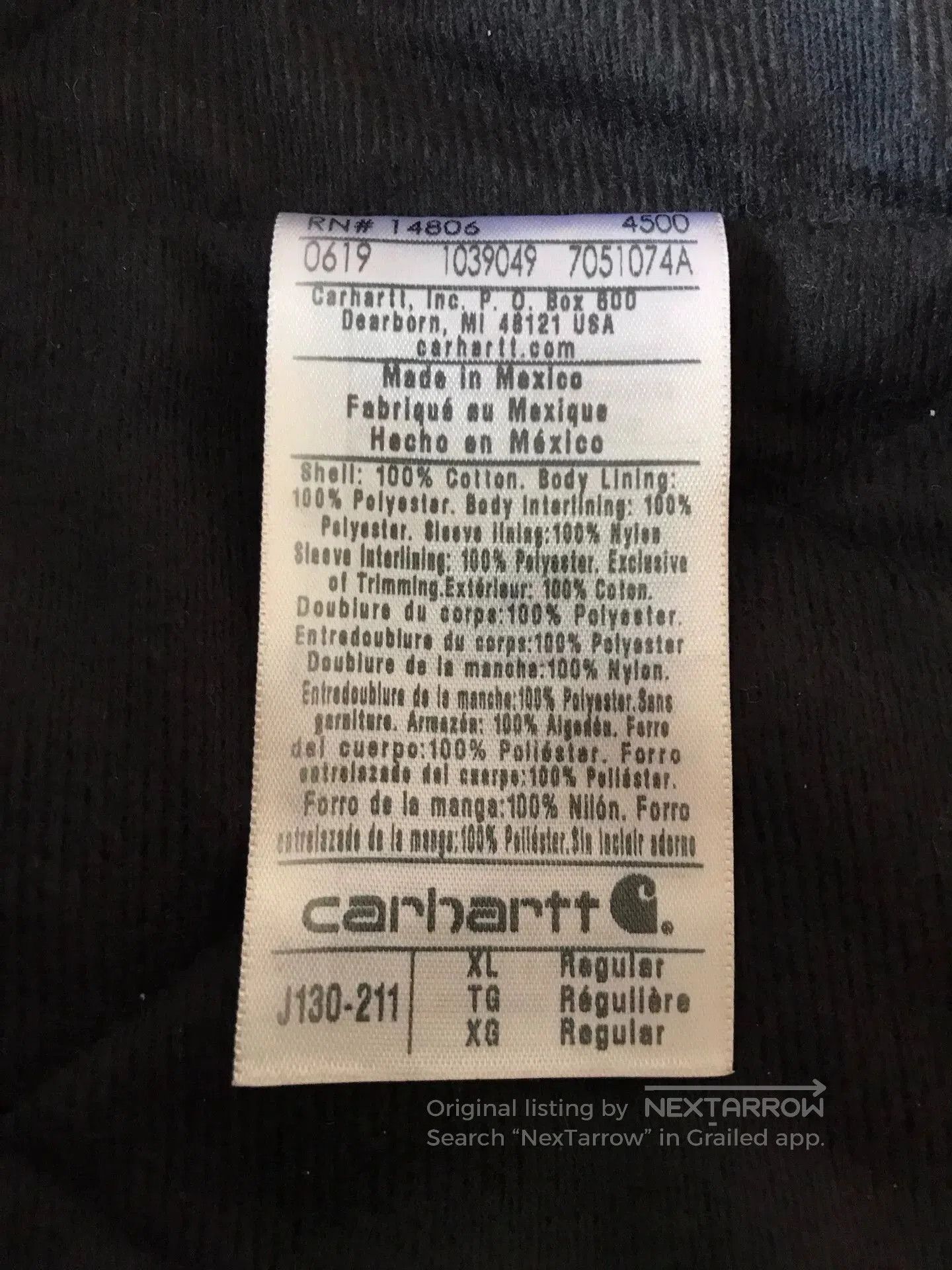 Carhartt Carhartt J130 Brown XL Washed Canvas Jacket. Size US XL / EU 56 / 4 - 9 Thumbnail