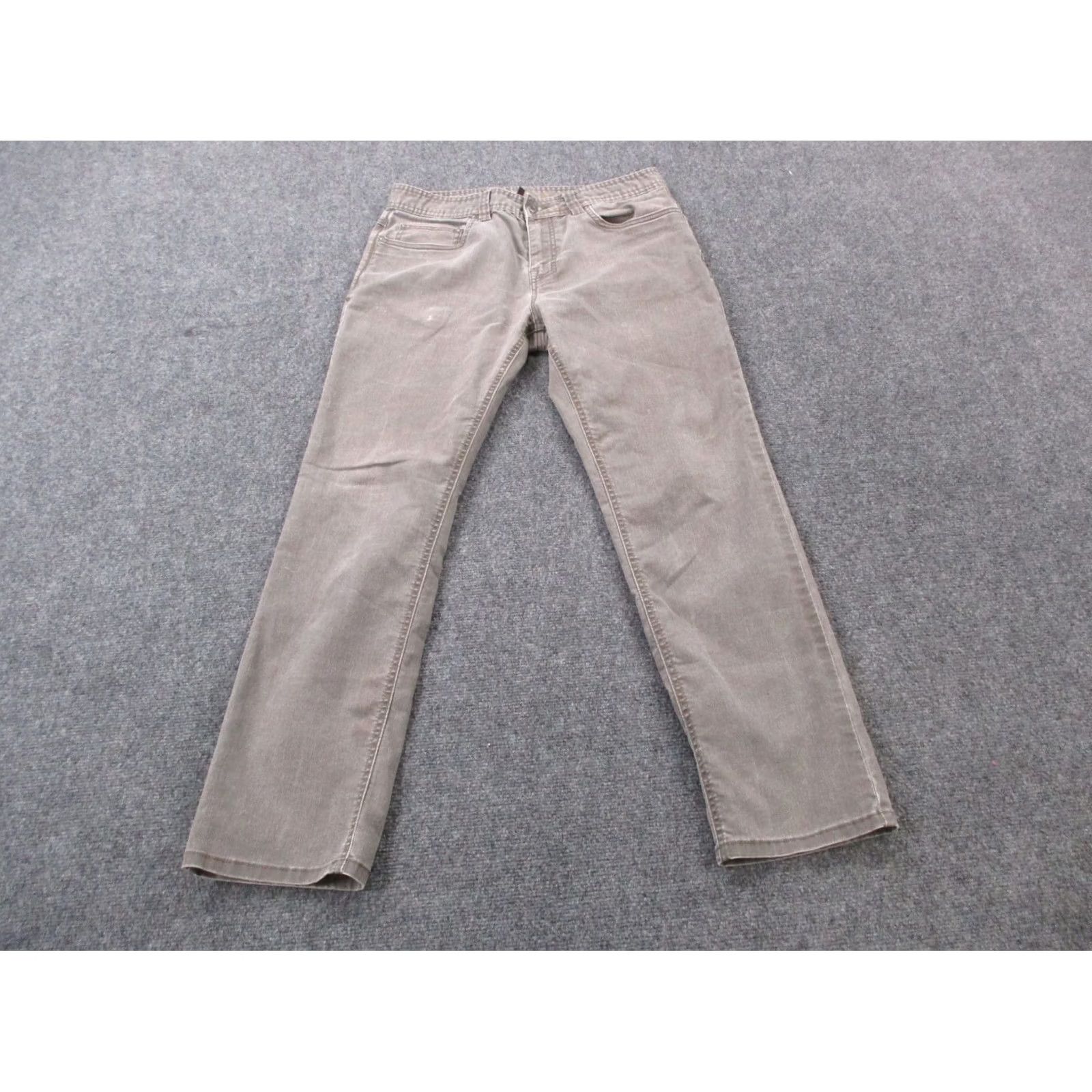 Prana prAna Pants Mens 32 x 30 Beige Slim Fit Denim Stretch Casual Straight Pants Size US 32 / EU 48 - 2 Thumbnail