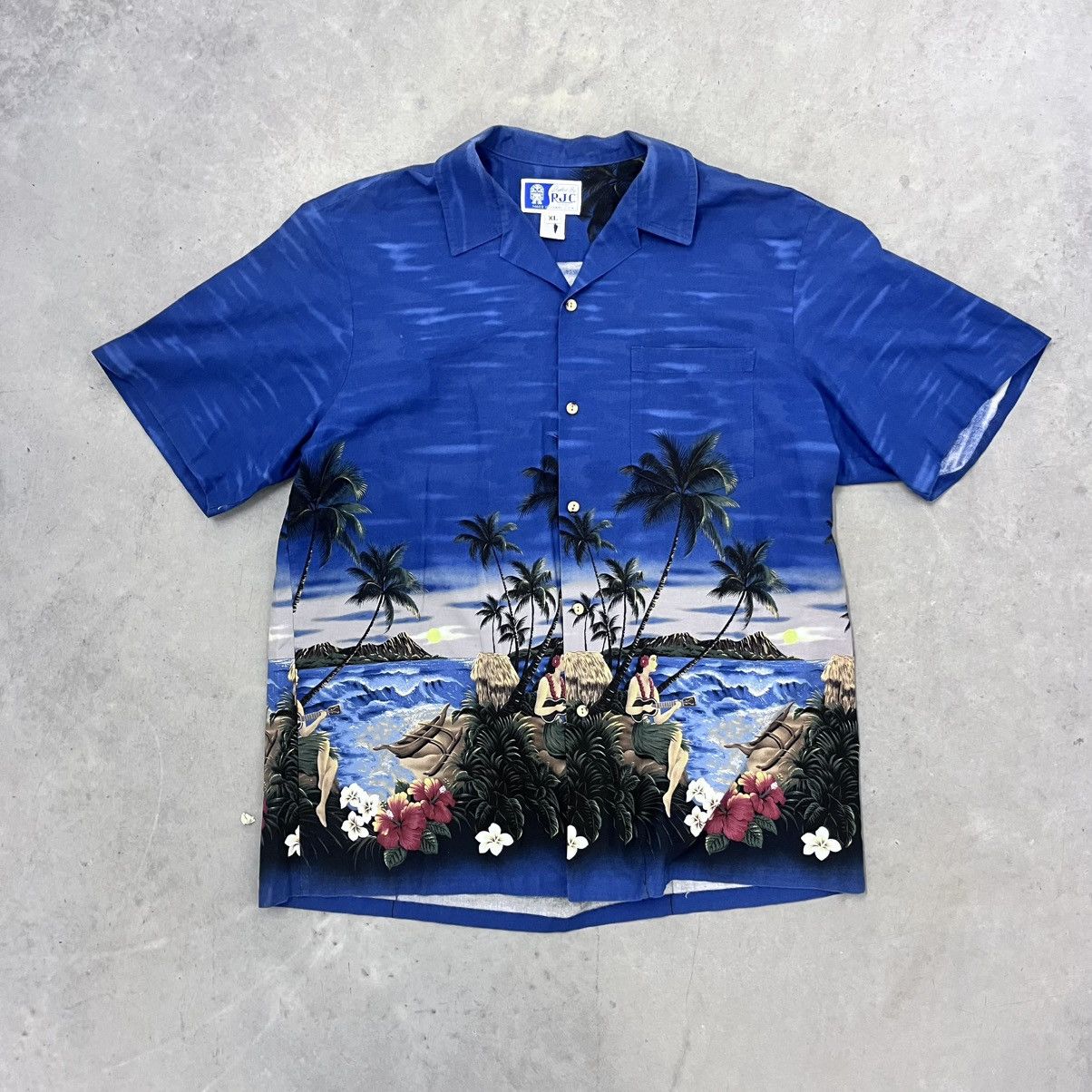 Vintage CRAZY Vintage Made In Hawaii Hawaiian shirt Island Tiki XL Size US XL / EU 56 / 4 - 1 Thumbnail