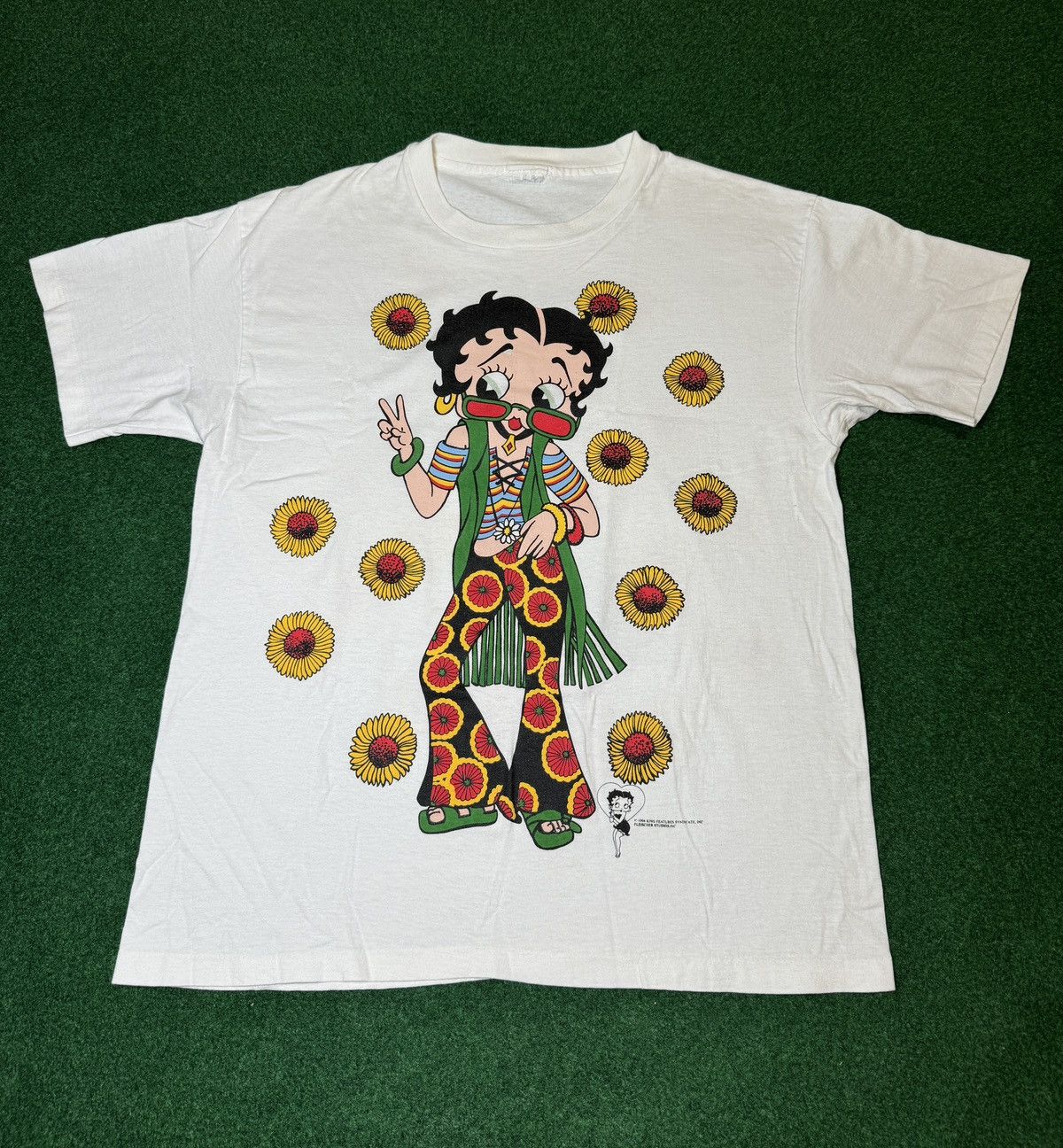 Changes × Vintage Vtg 90s Betty Boop Flower Child Hippie Sunflower  