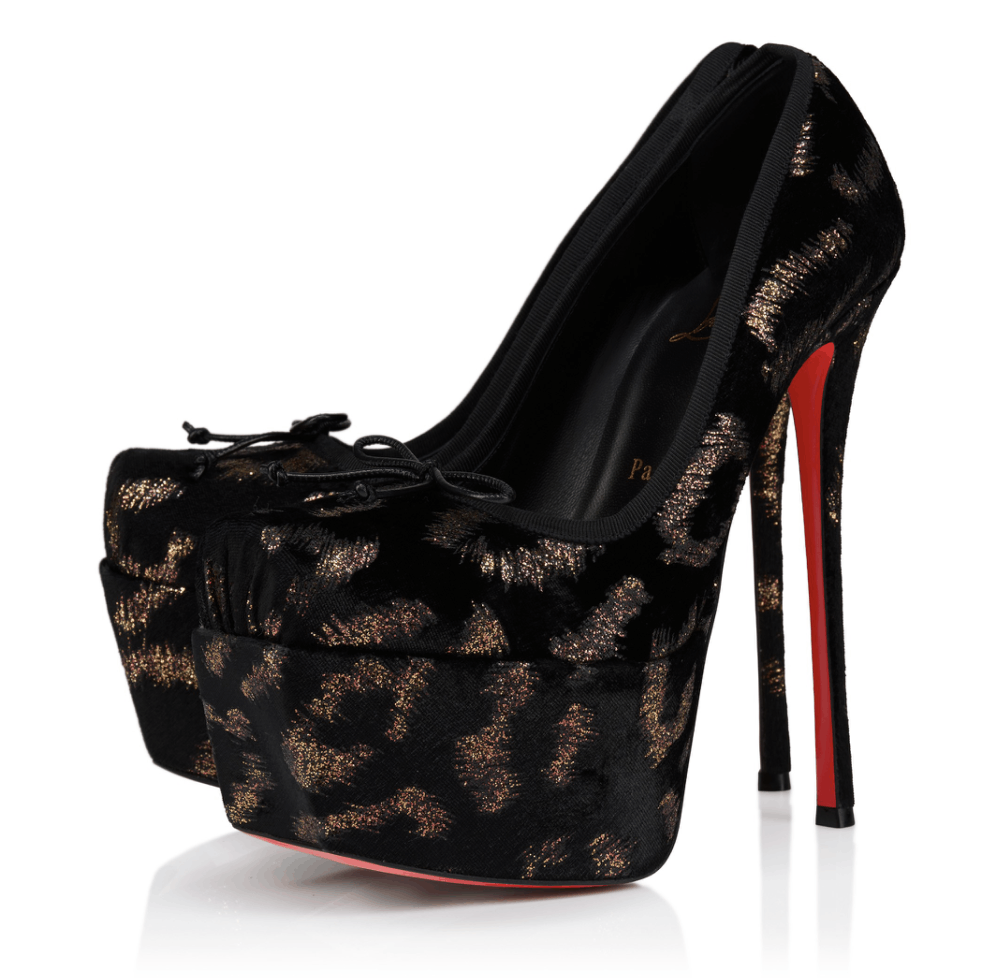 Christian Louboutin Cassia Nodo Alta 160 Black Platform Ballet Heel Pump 36 Size US 6 / IT 36 - 3 Thumbnail