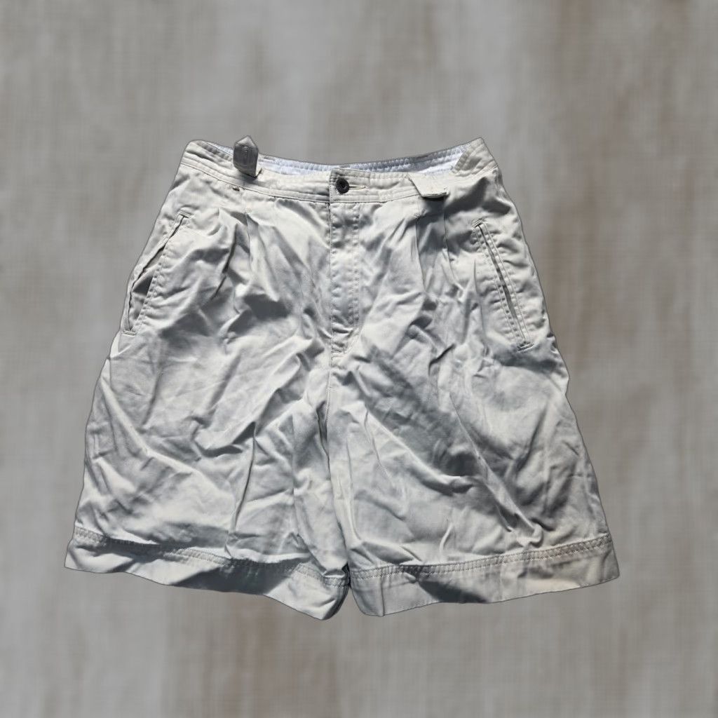 Liz Claiborne Liz Claiborne White Shorts 100% Cotton Adult Women Size 10 Solid Cotton Chino Shorts Womens Size 32" / US 10 / IT 46 - 1 Thumbnail