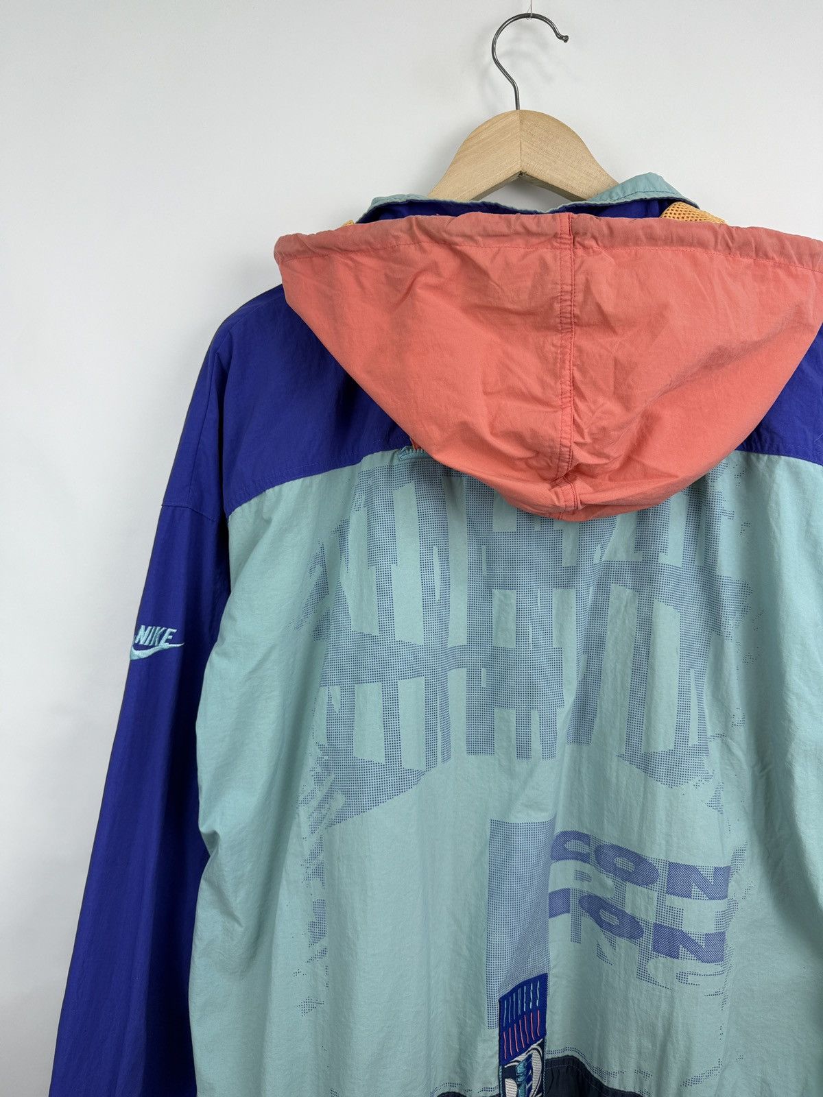 Nike × Vintage 🇺🇸Vintage 80s Nike Strength Fitness Archive Anorak Jacket Y2K Size US XL / EU 56 / 4 - 9 Thumbnail