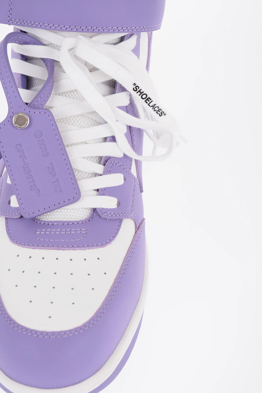 Off-White og1mm0426 Leather Lace-Up Sneakers in Purple Size US 9 / EU 42 - 4 Thumbnail