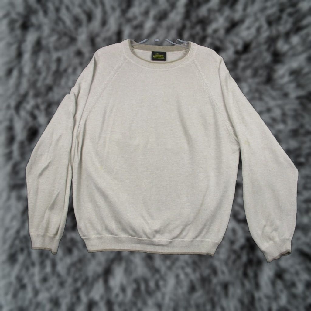 Vintage VINTAGE Peters of Chagrin Falls Sweater XL Beige Pima Cotton Mens Pullover Crew Neck Knit Casual Pattern Solid Knitwear Wool Blend? Size US XL / EU 56 / 4 - 1 Thumbnail