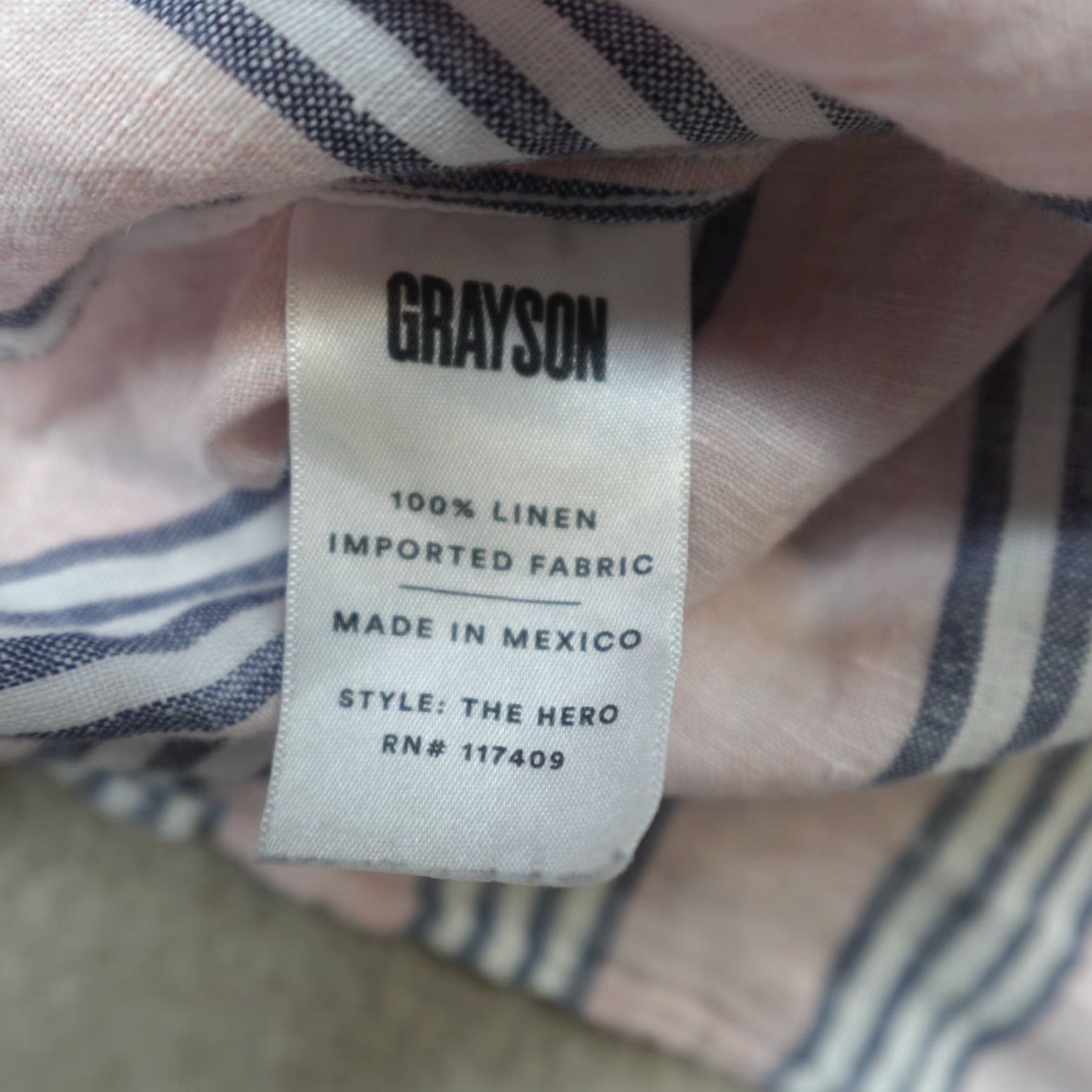 Pinko Grayson Shirt M Pink Striped Oversized 100% Linen Womens Button-Up Casual, 3, Collared, Long Sleeve, Regular, Basic, Fall Spring Summer, Vintage: No Size M / US 6-8 / IT 42-44 - 5 Thumbnail
