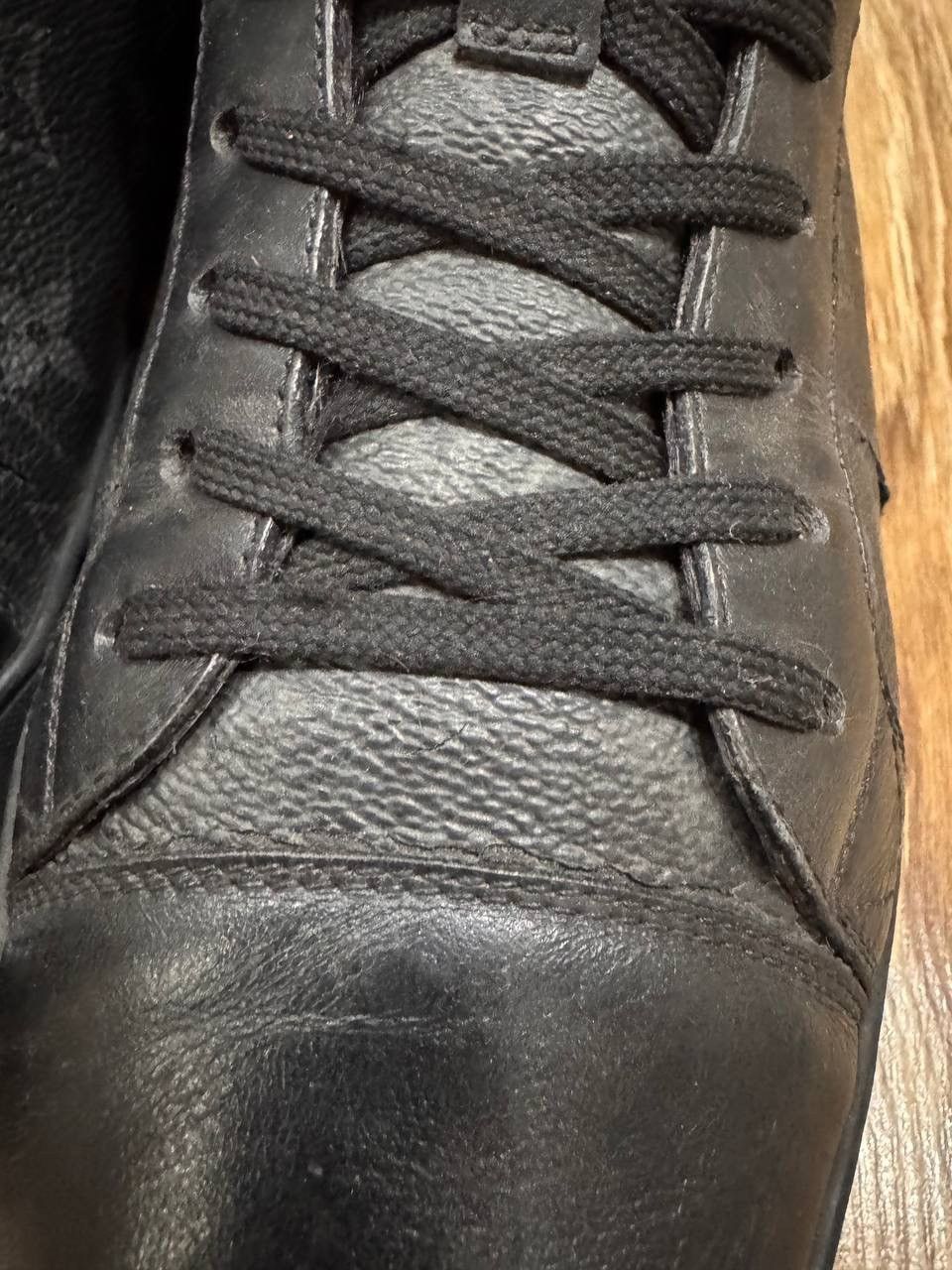 Louis Vuitton Louis Vuitton Match Up Black Monogram Canvas Sneakers Size Size US 6.5 / EU 39-40 - 5 Thumbnail