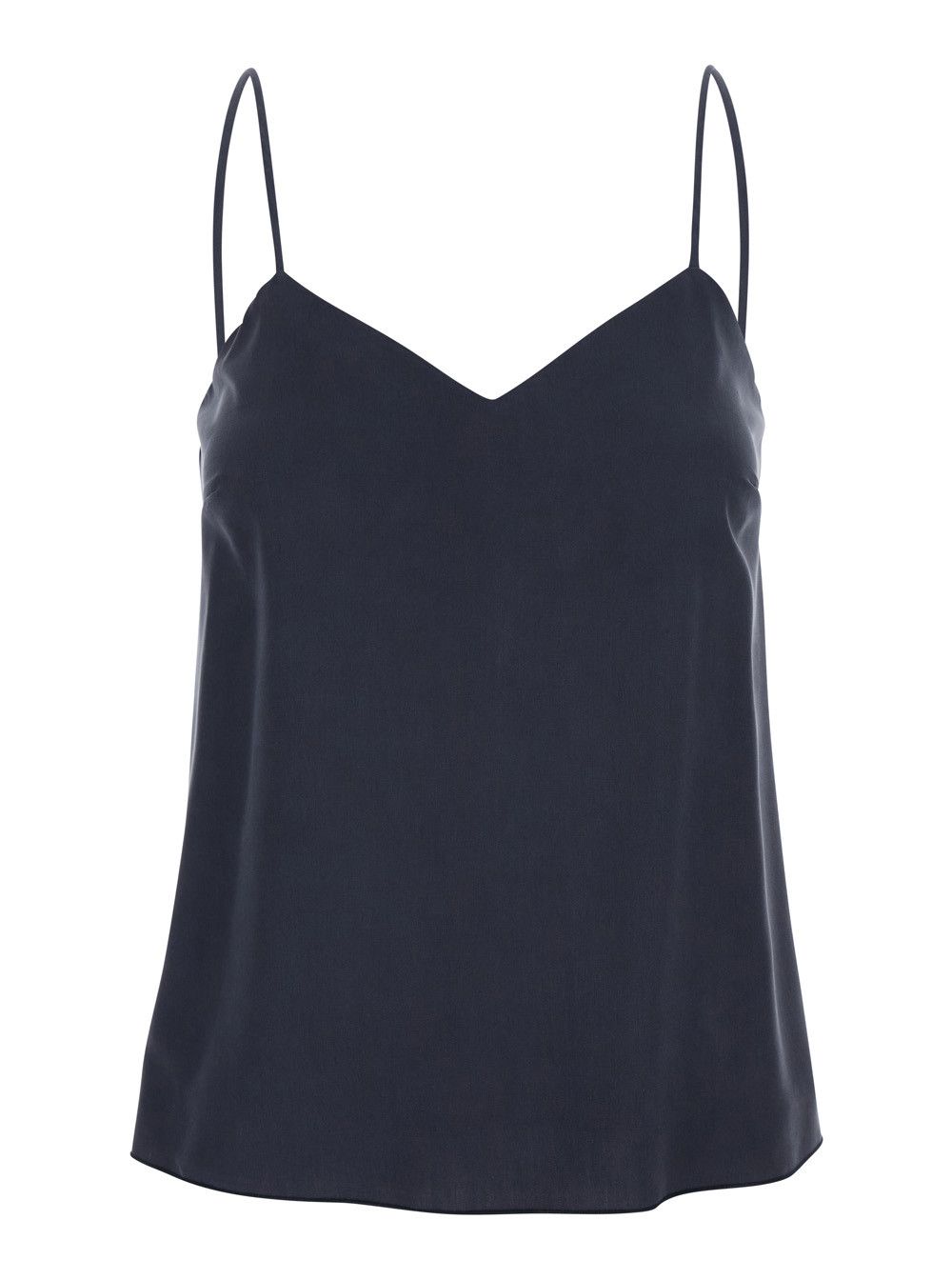 Max Mara 'Umbia' Blue Silk Top with Thin Straps and V-Neck on the Front Woman Size M / US 6-8 / IT 42-44 - 1 Thumbnail