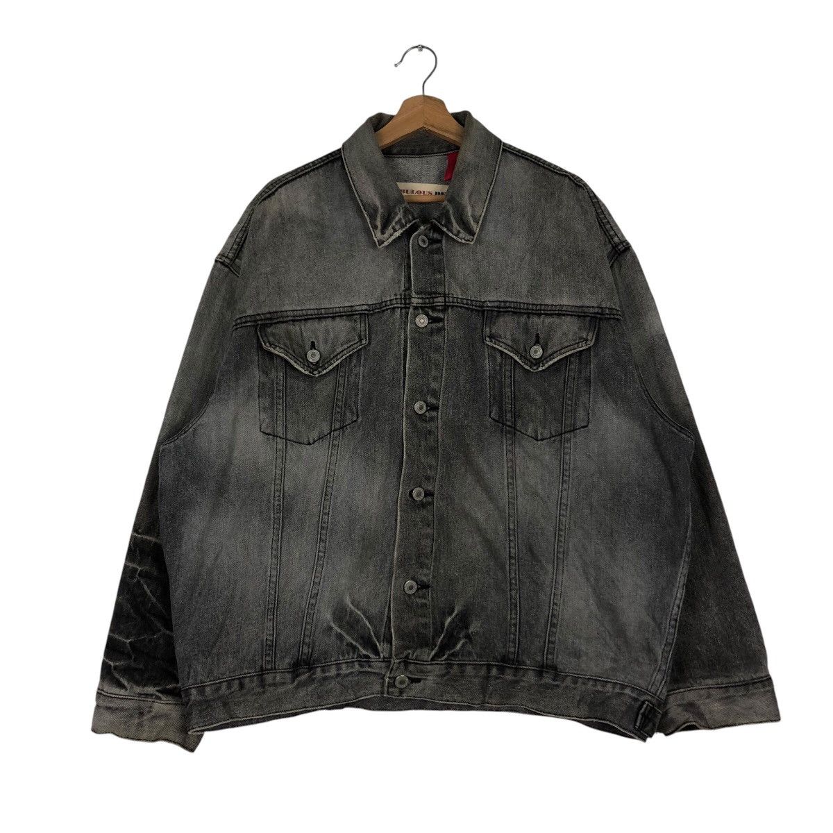 Japanese Brand Vintage Chore Denim Jacket Trucker The Fabulous IsseyMiyake Size US L / EU 52-54 / 3 - 2 Thumbnail