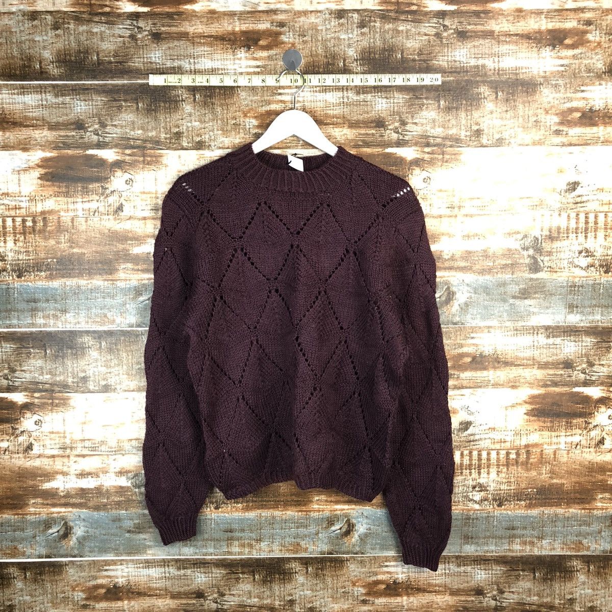 Japanese Brand Dark Purple Knitwear #A1708