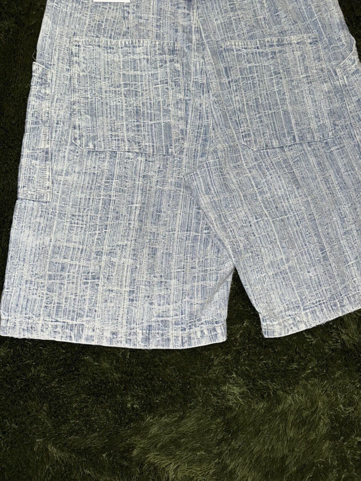 Zara [36] ZARA Relaxed Jacquard Bermuda Denim Pants Light Indigo Size US 36 / EU 52 - 10 Thumbnail