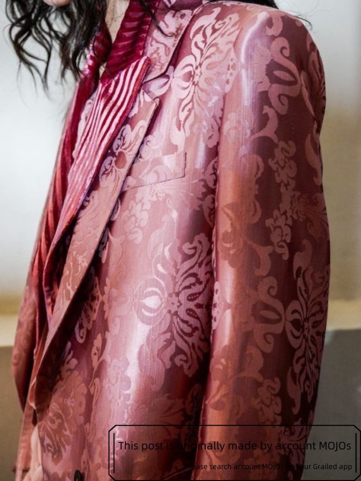 Ann Demeulemeester Sz 42 Ann Demeulemeester 19AW Light Pink Flower Blazer mojos Size US XS / EU 42 / 0 - 9 Thumbnail