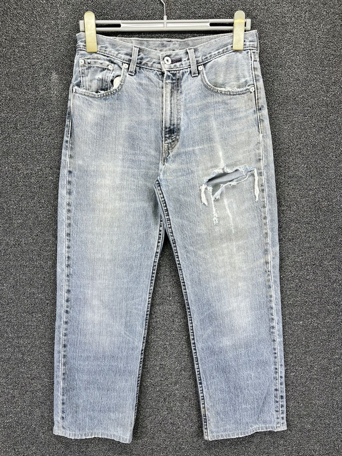 Levi's Vintage 90s Levi's Trashed Jeans Denim Pants Size US 31 - 1 Thumbnail