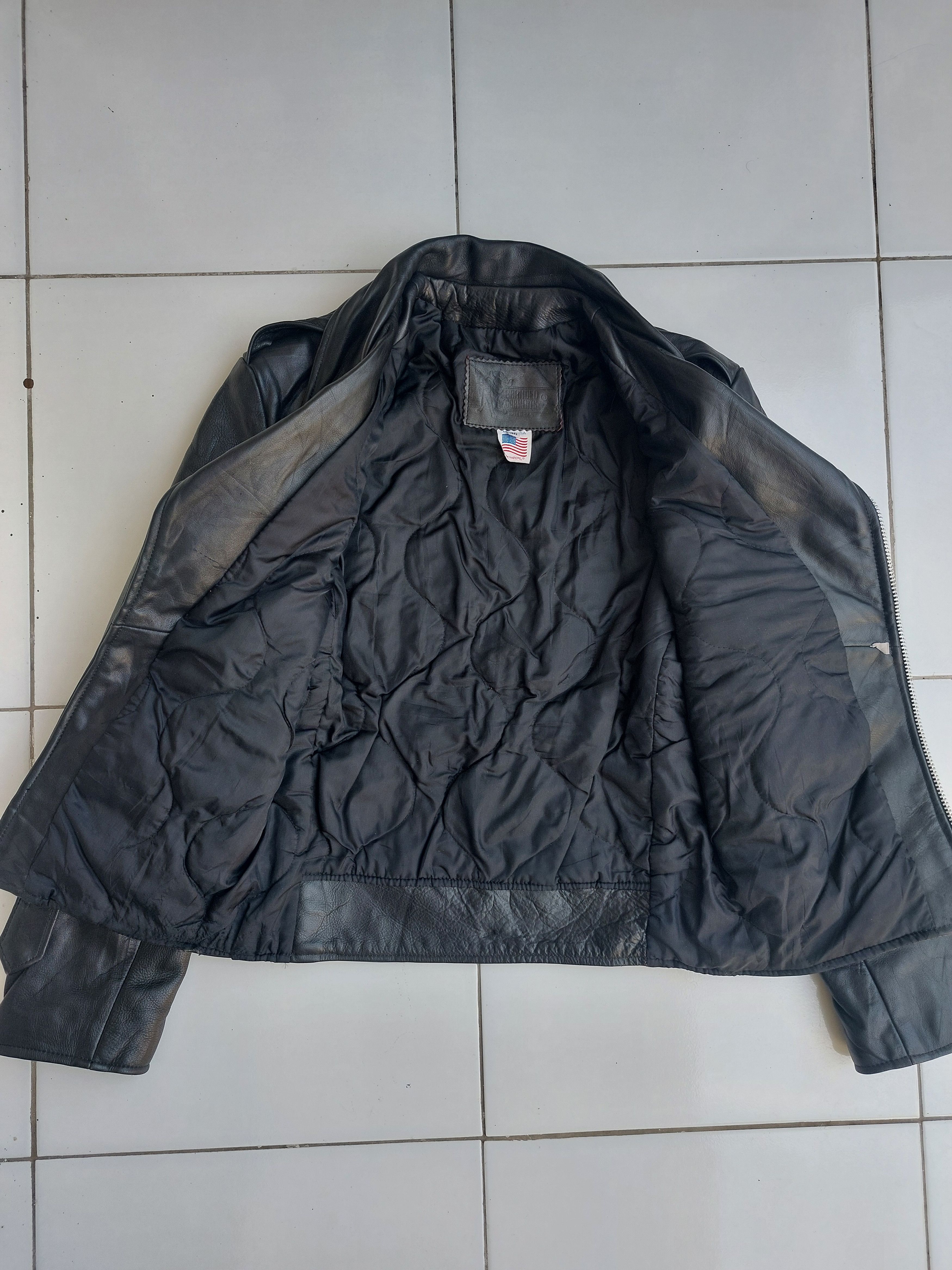 80s USA製 BRANDED GARMENTS Leather Jacket 80s USA製 “ BRANDED