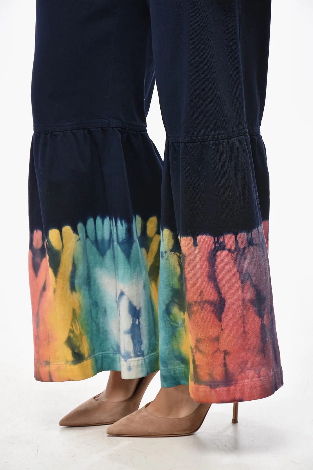 Dior o1mm0326 Wide-Leg Pant in Blue Size 28" / US 6 / IT 42 - 3 Thumbnail