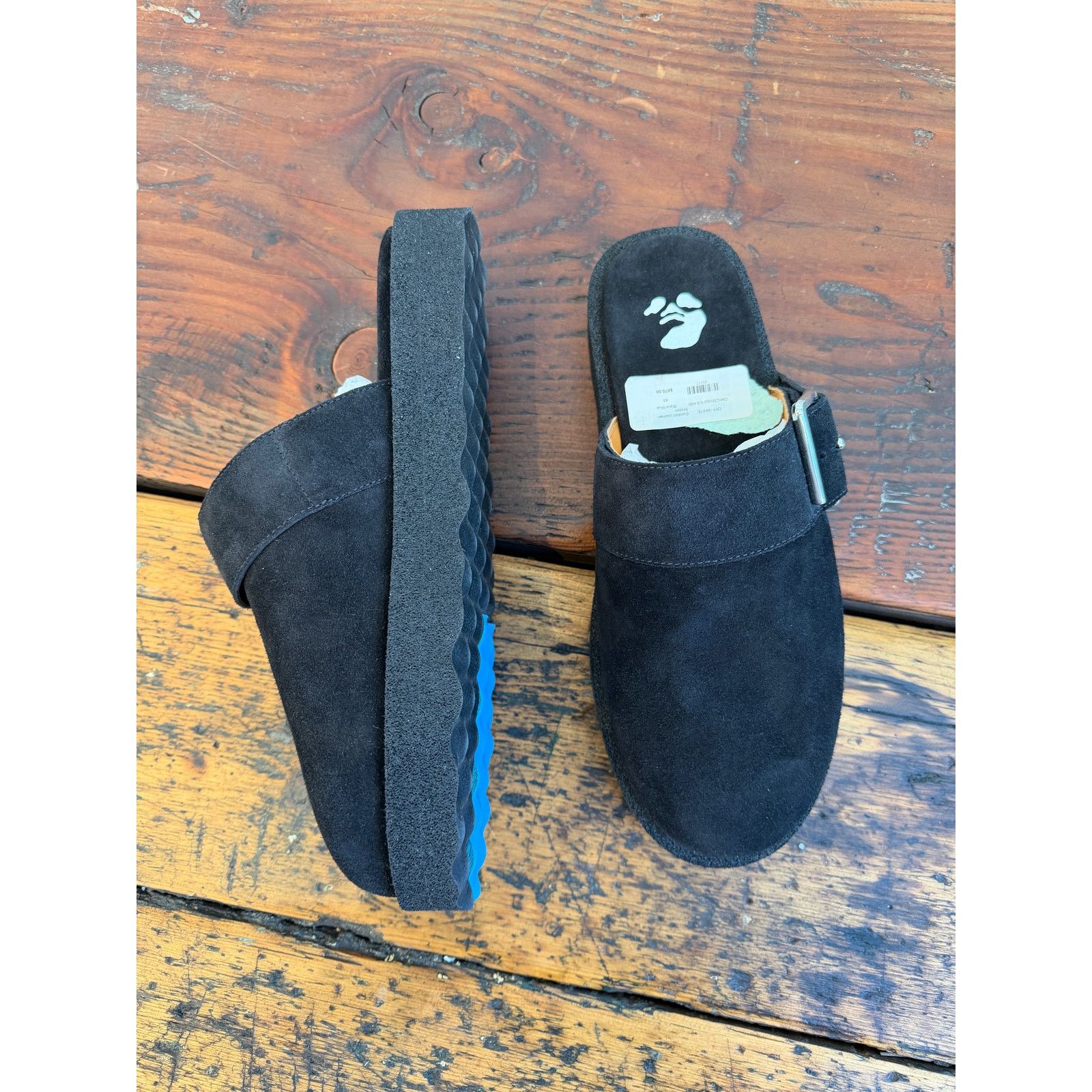 Off-White Off-White Black Leather Slipper Size US 9 / EU 42 - 3 Thumbnail