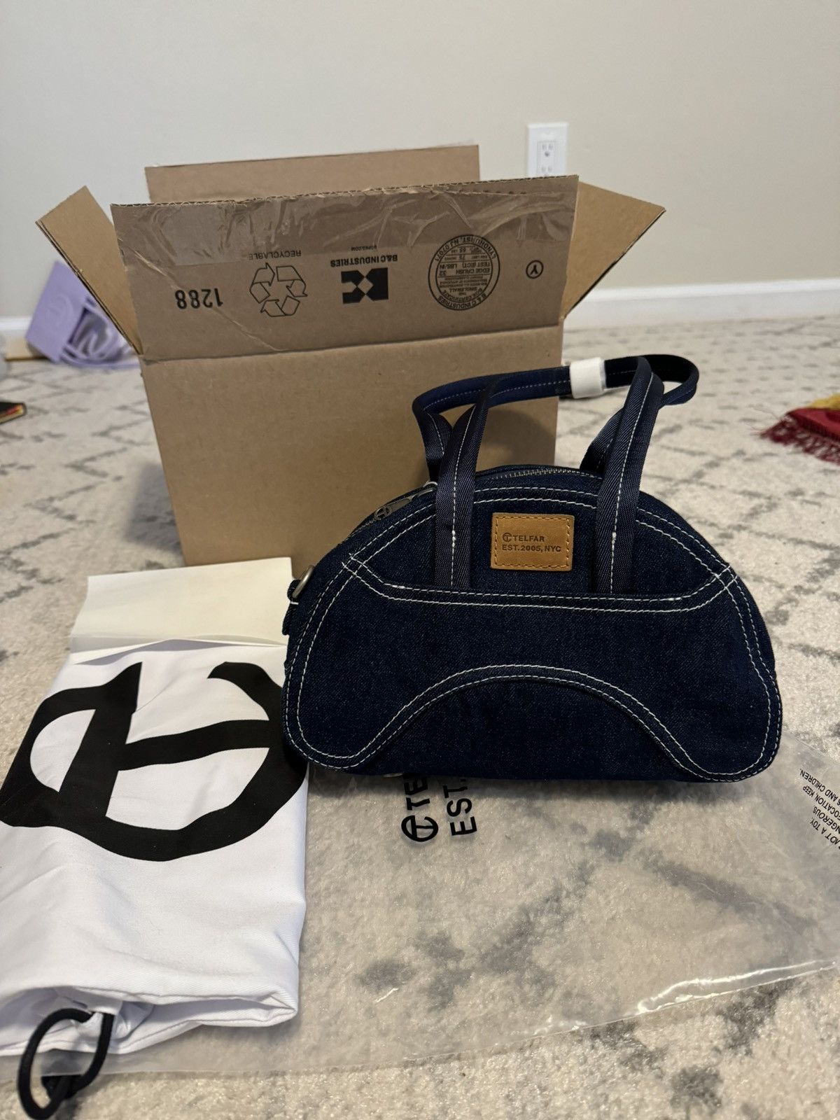 Telfar telfar denim dumpling bag Size ONE SIZE - 2 Thumbnail