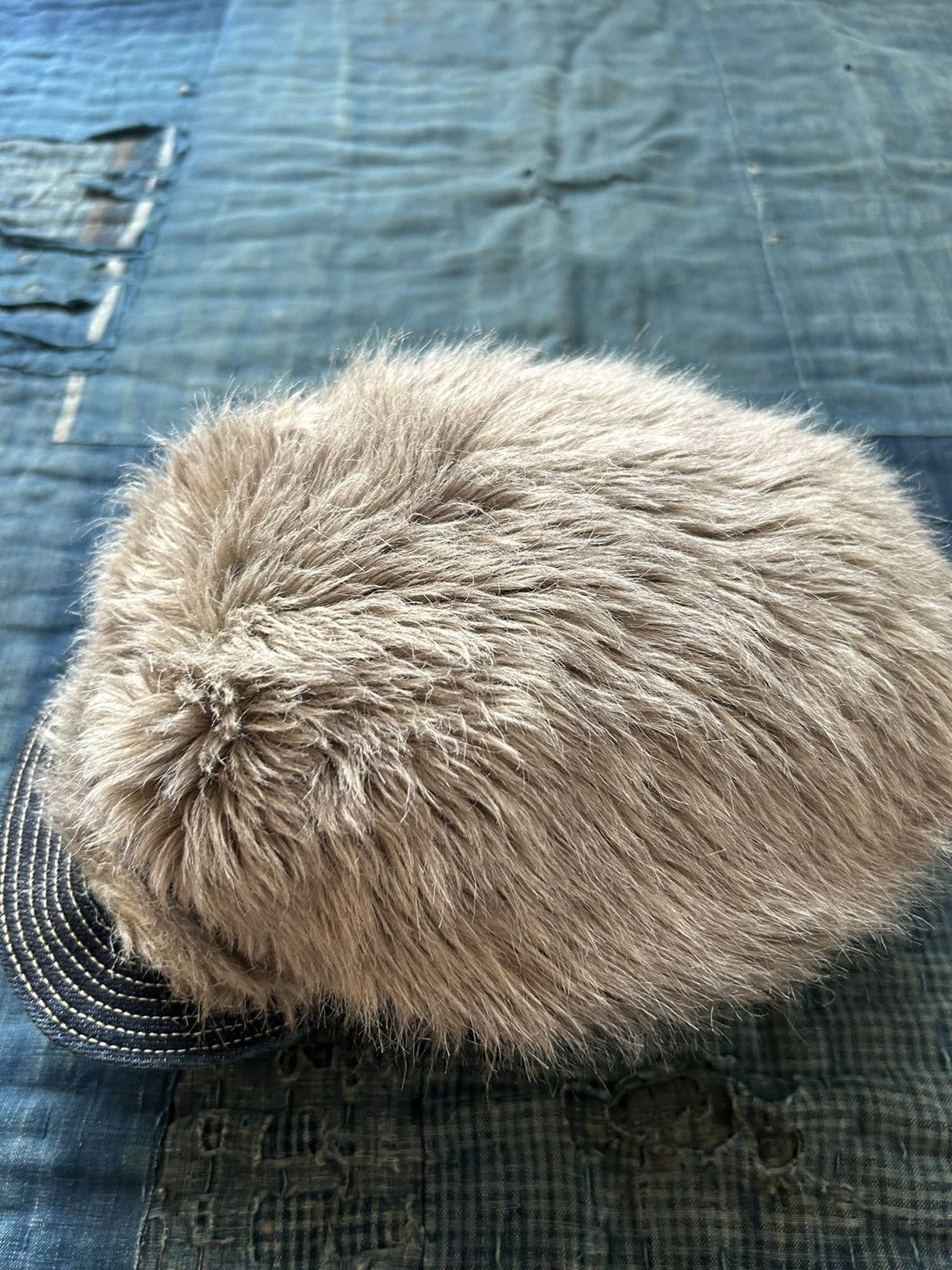 Kapital × Kapital Kountry kapital fur denim cap Size ONE SIZE - 2 Thumbnail