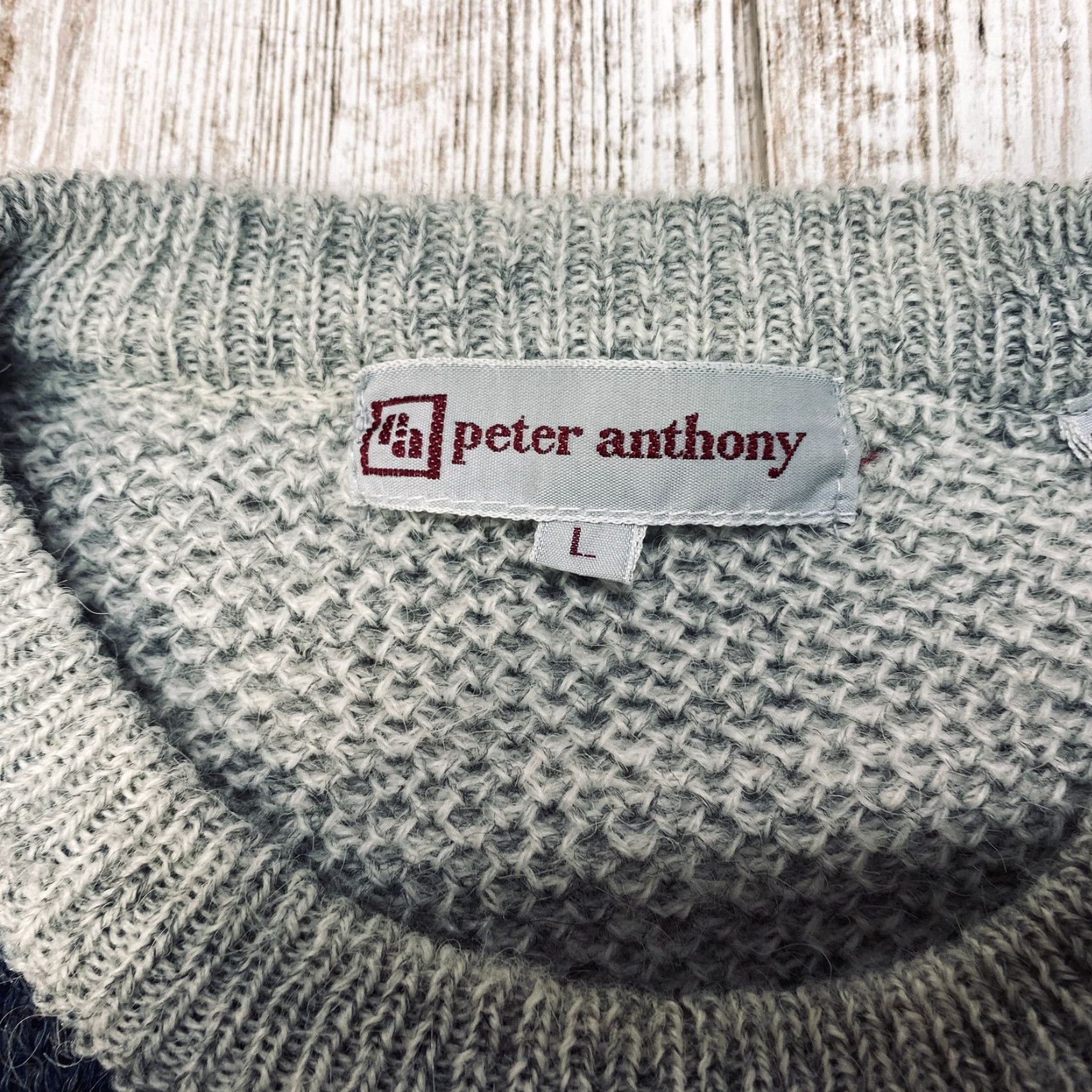 Vintage VINTAGE Peter Anthony Knit Sweater Mens Size Large Wool Blend Crew Neck 7401 Size US L / EU 52-54 / 3 - 6 Thumbnail