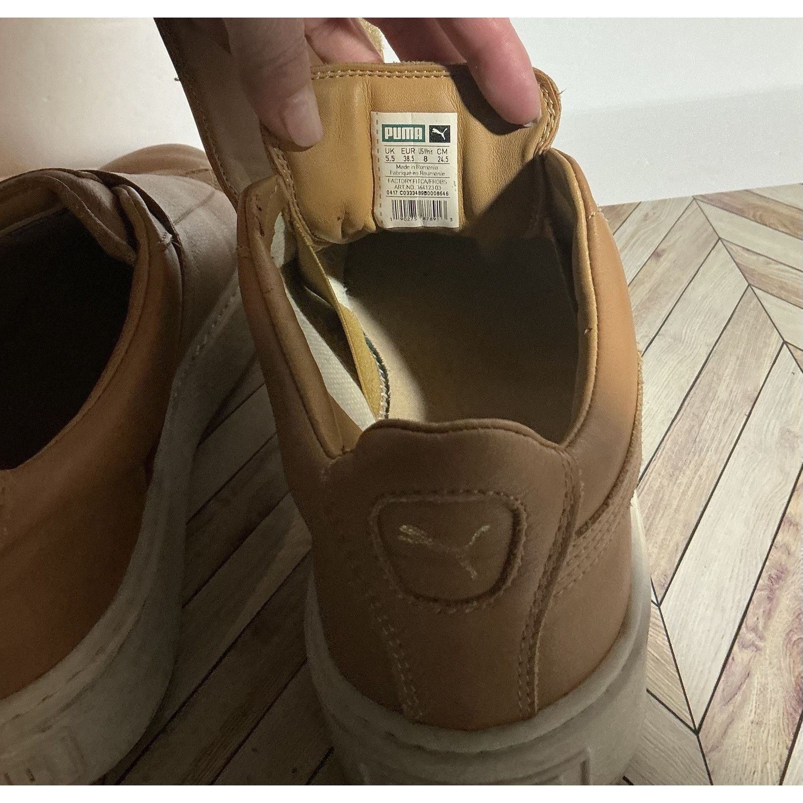 Puma Puma Basket Platform Strap Sneakers Shoes Brown Sz 8 Womens Size US 8 / IT 38 - 6 Thumbnail