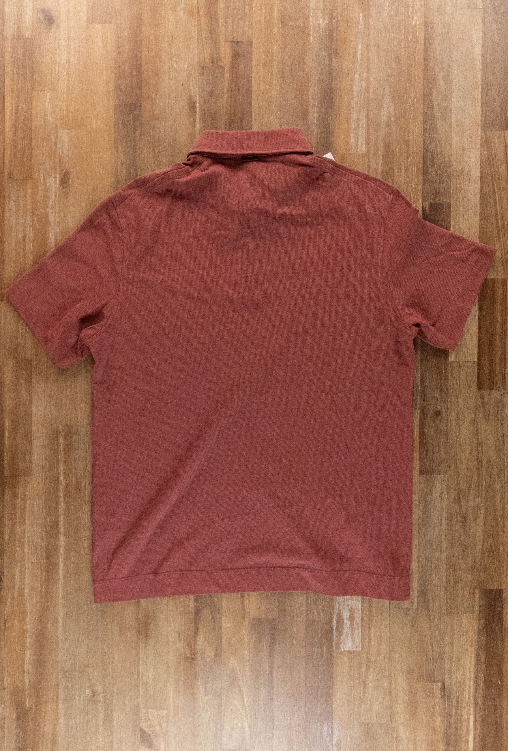 Ermenegildo Zegna ZEGNA solid brick red cotton polo shirt 50 Medium authentic Size US M / EU 48-50 / 2 - 11 Thumbnail