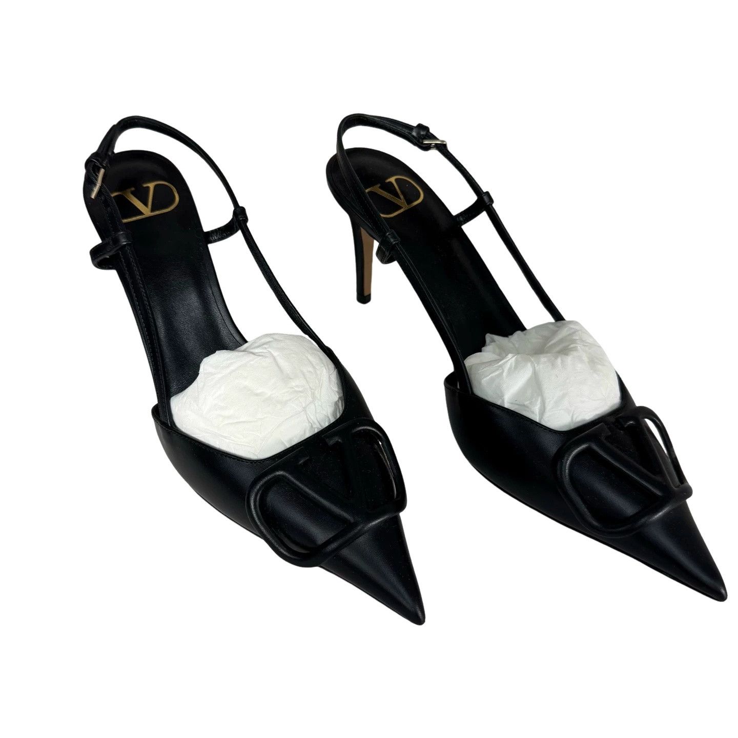 Valentino Valentino VLogo Slingback Heels Size 36.5 Size US 6.5 / IT 36.5 - 1 Thumbnail