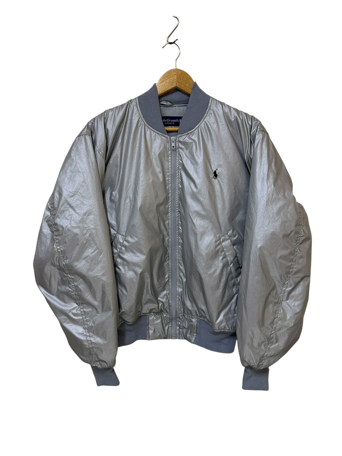 Vintage Vintage Polo Ground MA-1 Style Flight Jacket Size US M / EU 48-50 / 2 - 1 Thumbnail