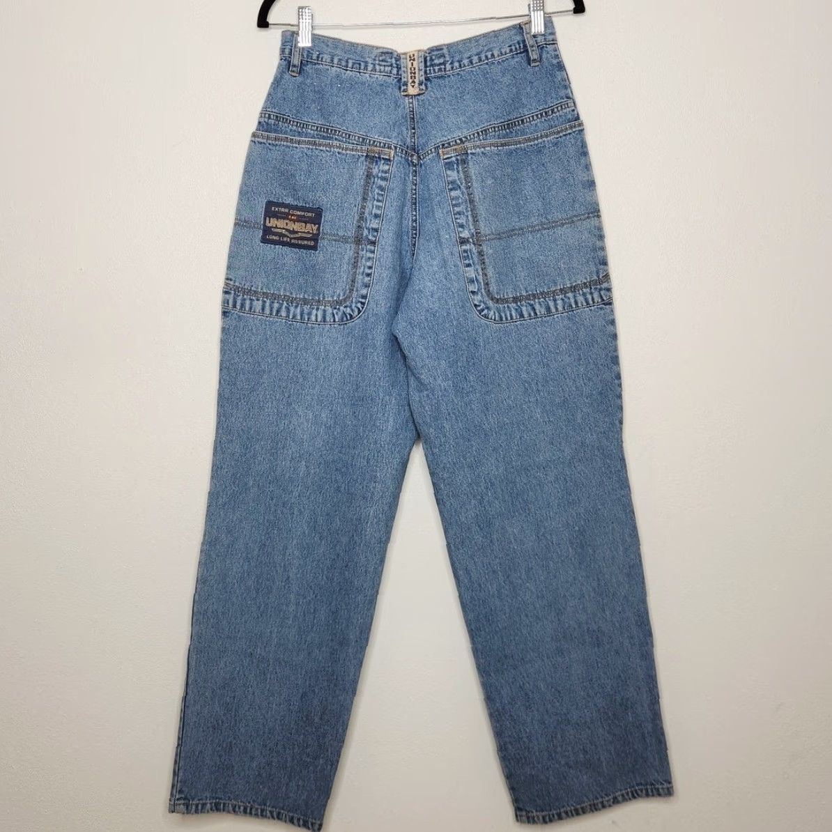 Vintage VINTAGE Unionbay Cargo Pants Jeans Bottoms Punk 90s Grunge Cobain Size 30 Womens Blue Pants 30 Size 30" / US 8 / IT 44 - 4 Thumbnail