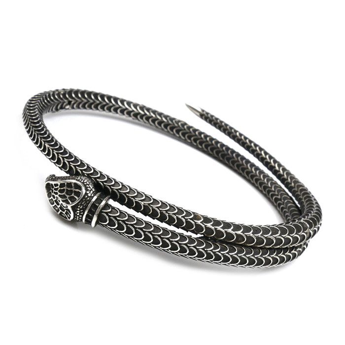 Gucci Gucci Gucci Snake Ag925 Bangle Precious Metal Bangle DUTY FREE for USA Size ONE SIZE - 1 Thumbnail