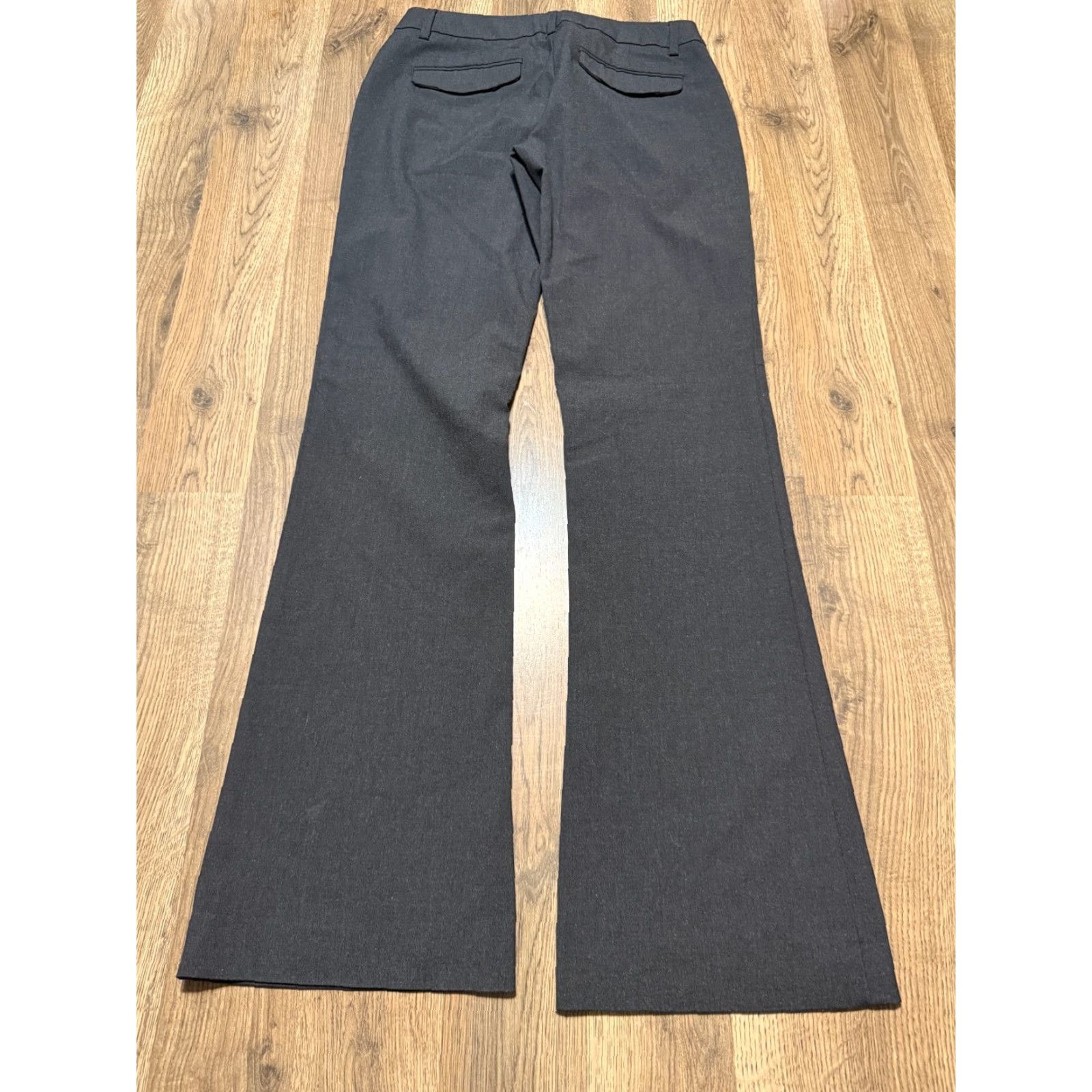 Gap GAP Pants Women's 2R Gray Dress Pants Modern Bootcut, Flat Front, Regular, Polyester, Stretch, Machine Washable, Fall Spring Summer, Women, Pants Size 26" / US 2 / IT 38 - 2 Thumbnail