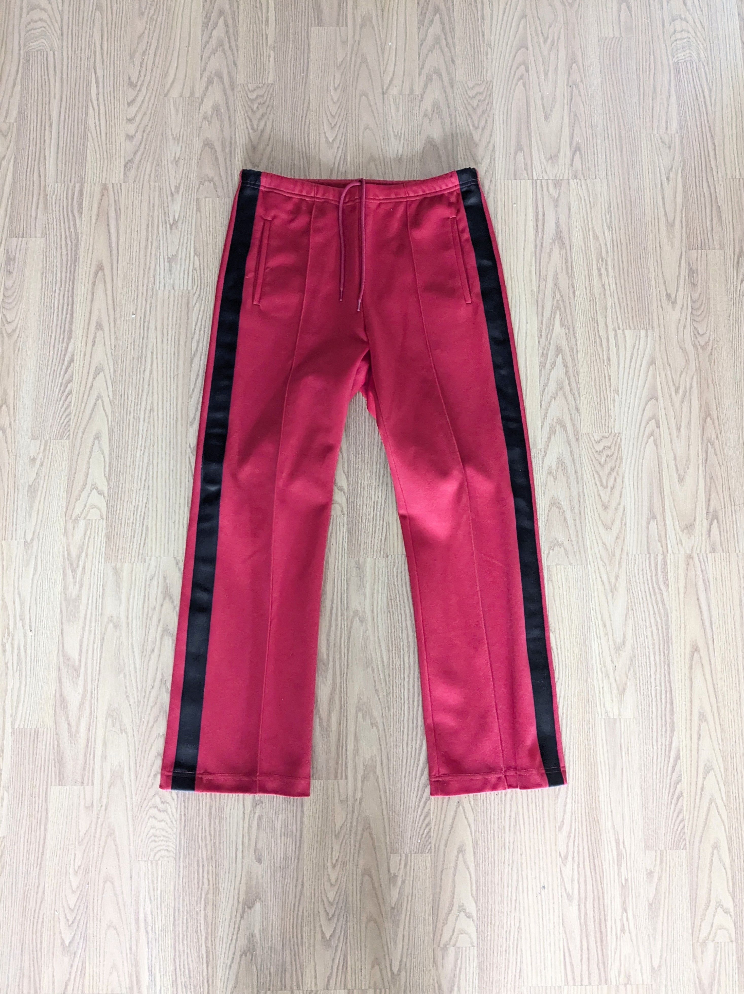 Maison Margiela Maison Margiela Track Pants Red Black Pleated 46 Straight Size US 30 / EU 46 - 1 Thumbnail